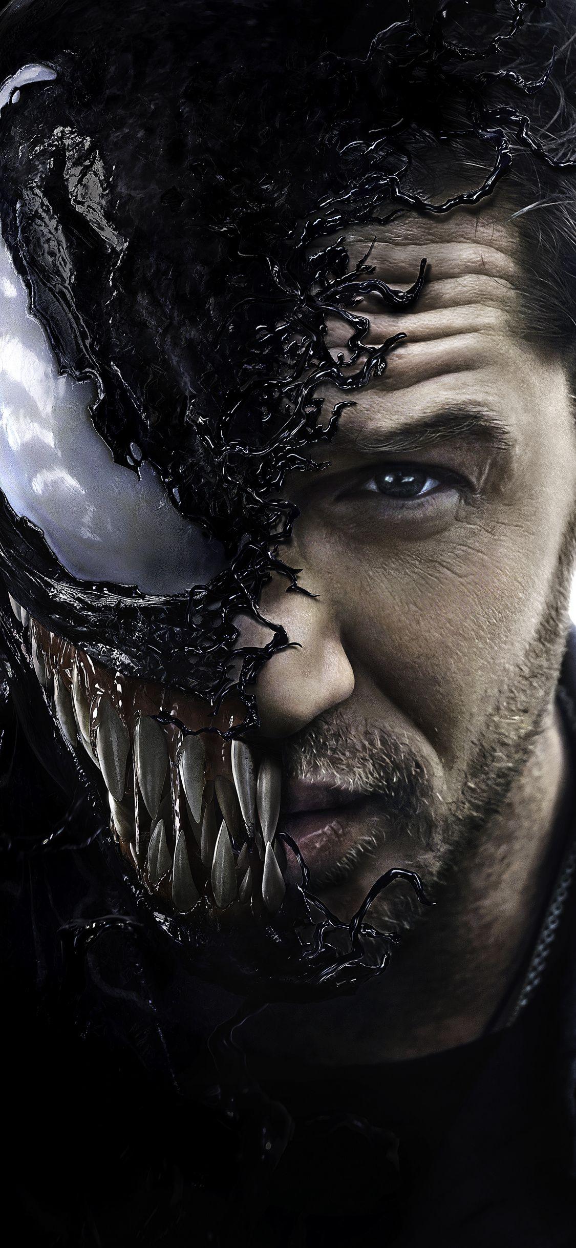 1125x2436 Tom hardy, 2018 movie, Venom, poster wallpaper, 8884x HD