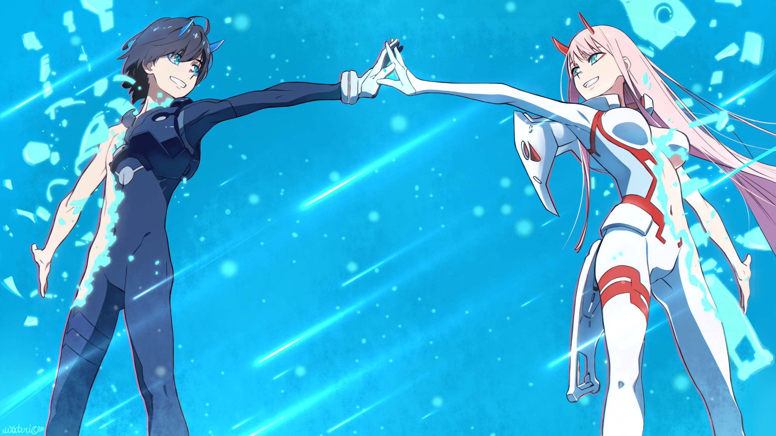 Hiro and Zero Two Wallpapers - Top Free Hiro and Zero Two Backgrounds -  WallpaperAccess