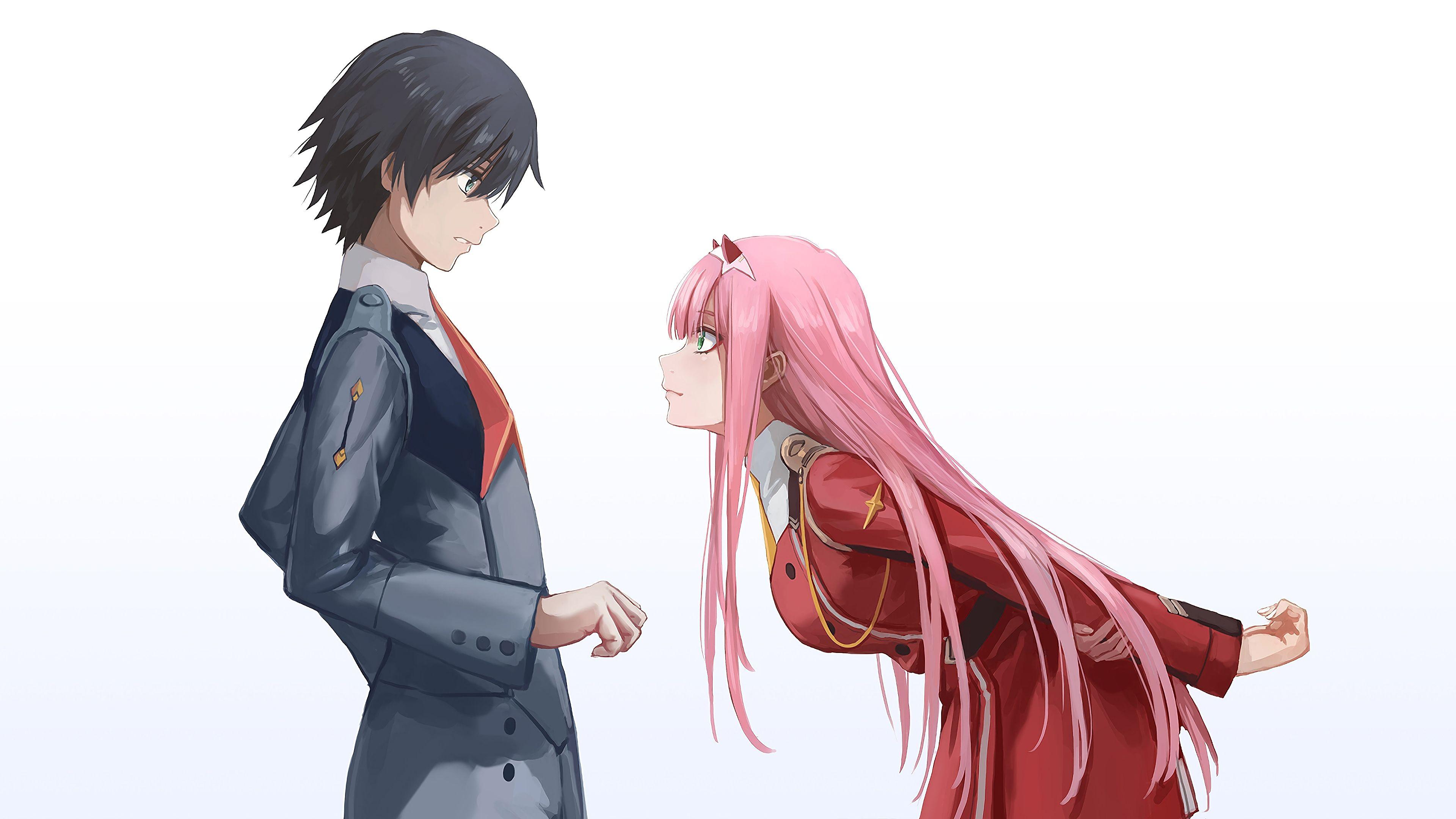 Hiro And Zero Two Wallpapers Top Free Hiro And Zero Two Backgrounds Wallpaperaccess