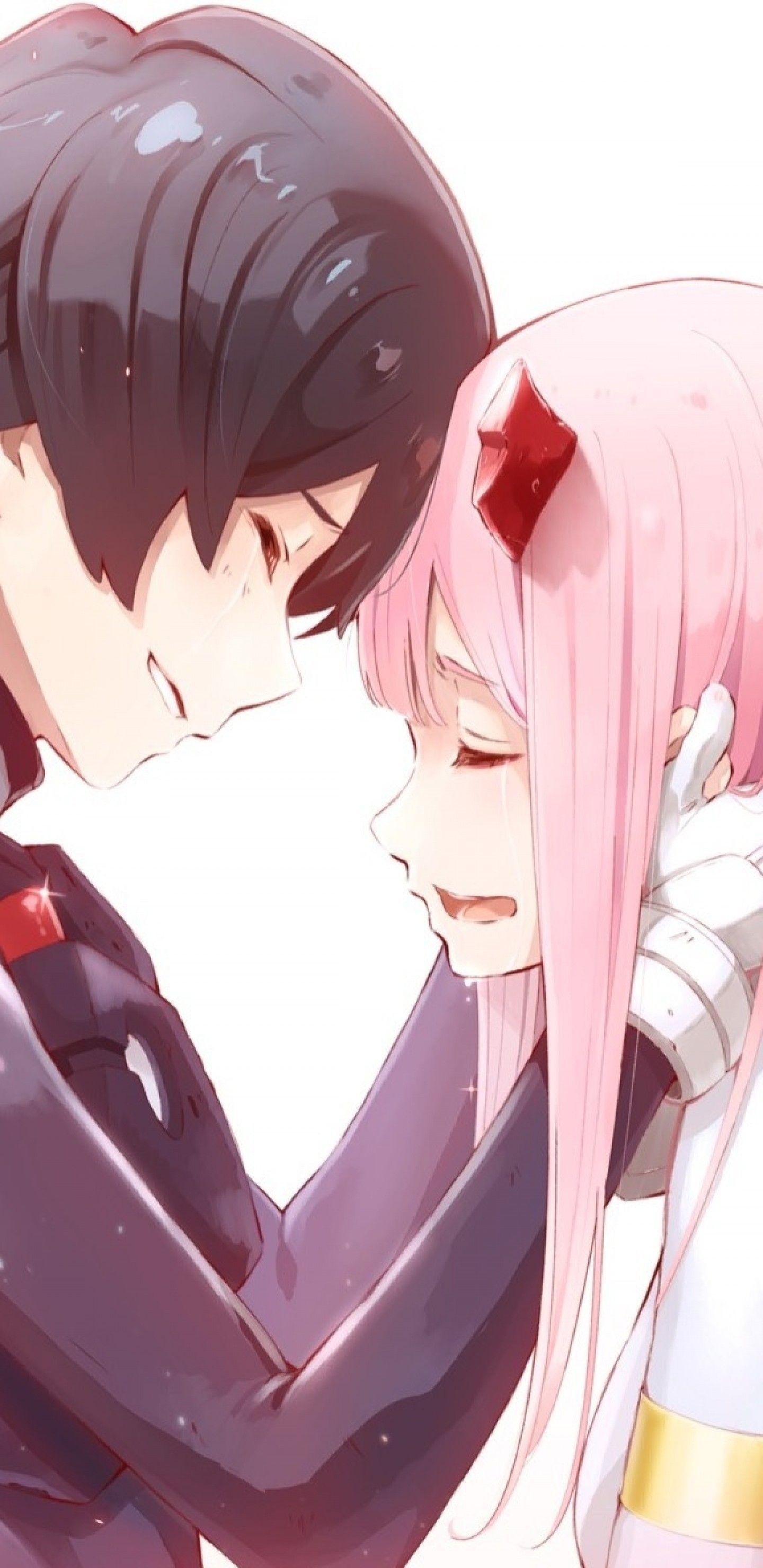 1440x2960 Download 1440x2960 Darling In The Franxx, Zero Two X Hiro, Romance
