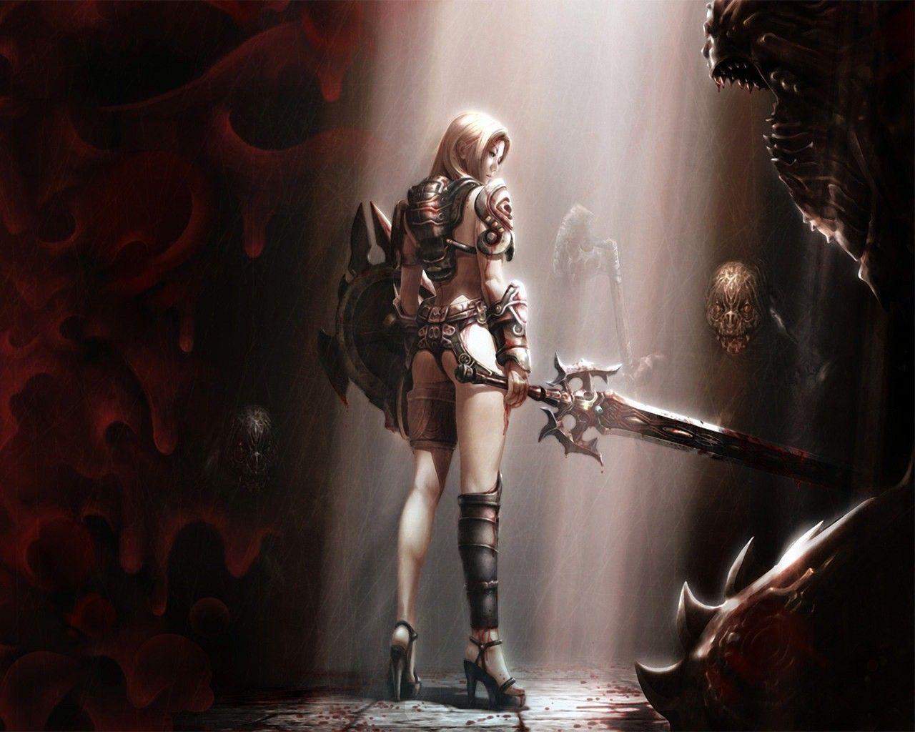 1280x1024 fantasy women warriors wallpaper