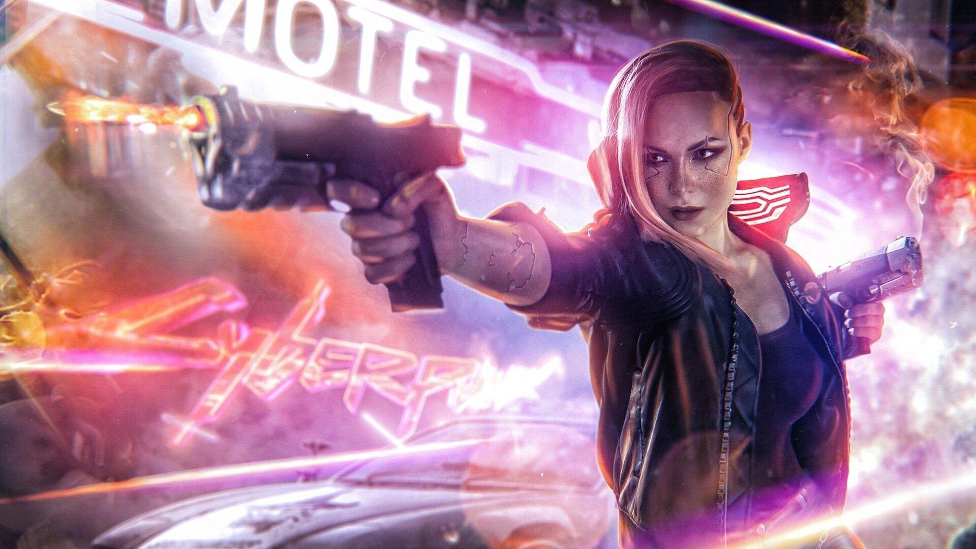 1920x1080 Cyberpunk 2077 Woman Warrior Wallpaper 45598