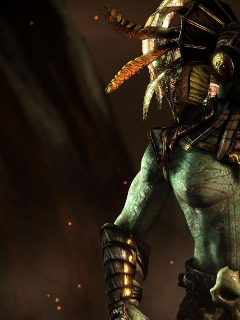 768x1024 Free download Mortal Kombat X Characters Kotal Kahn Wallpaper HD