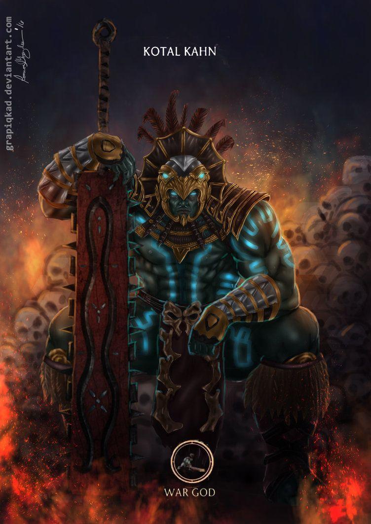 752x1063 Mortal Kombat X Kotal Kahn War God Variation By Grapiqkad