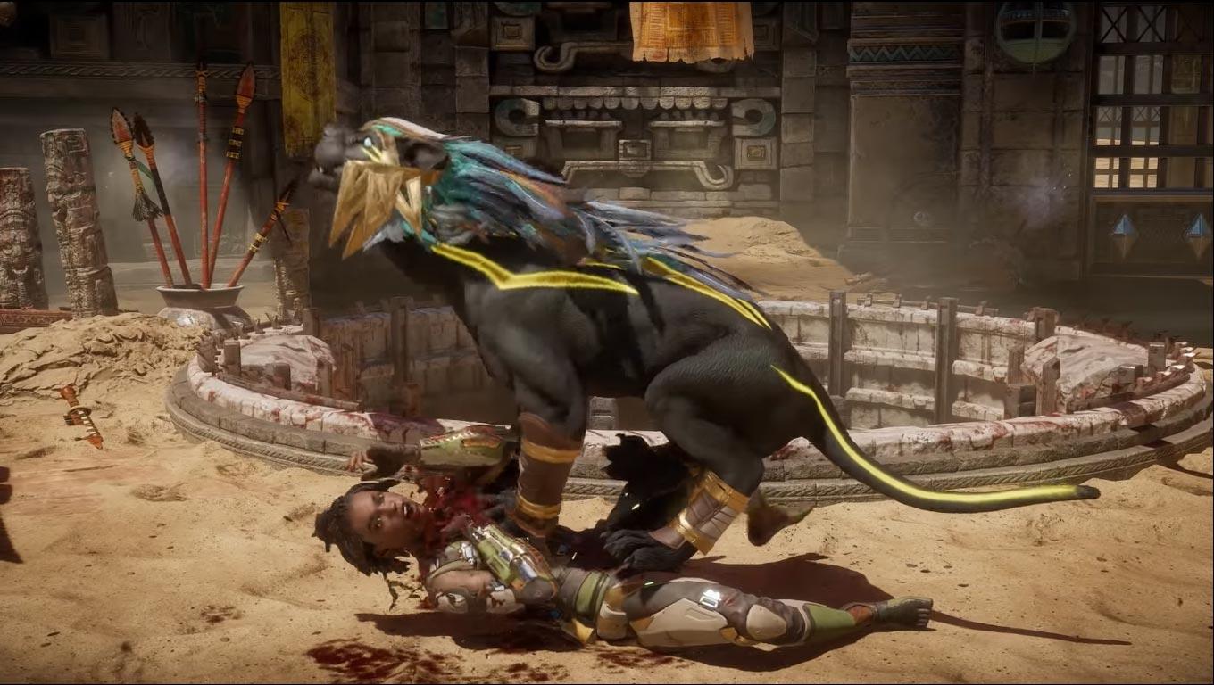 1360x768 Jacqui Briggs and Kotal Kahn in Mortal Kombat 11 9 out of 12 image