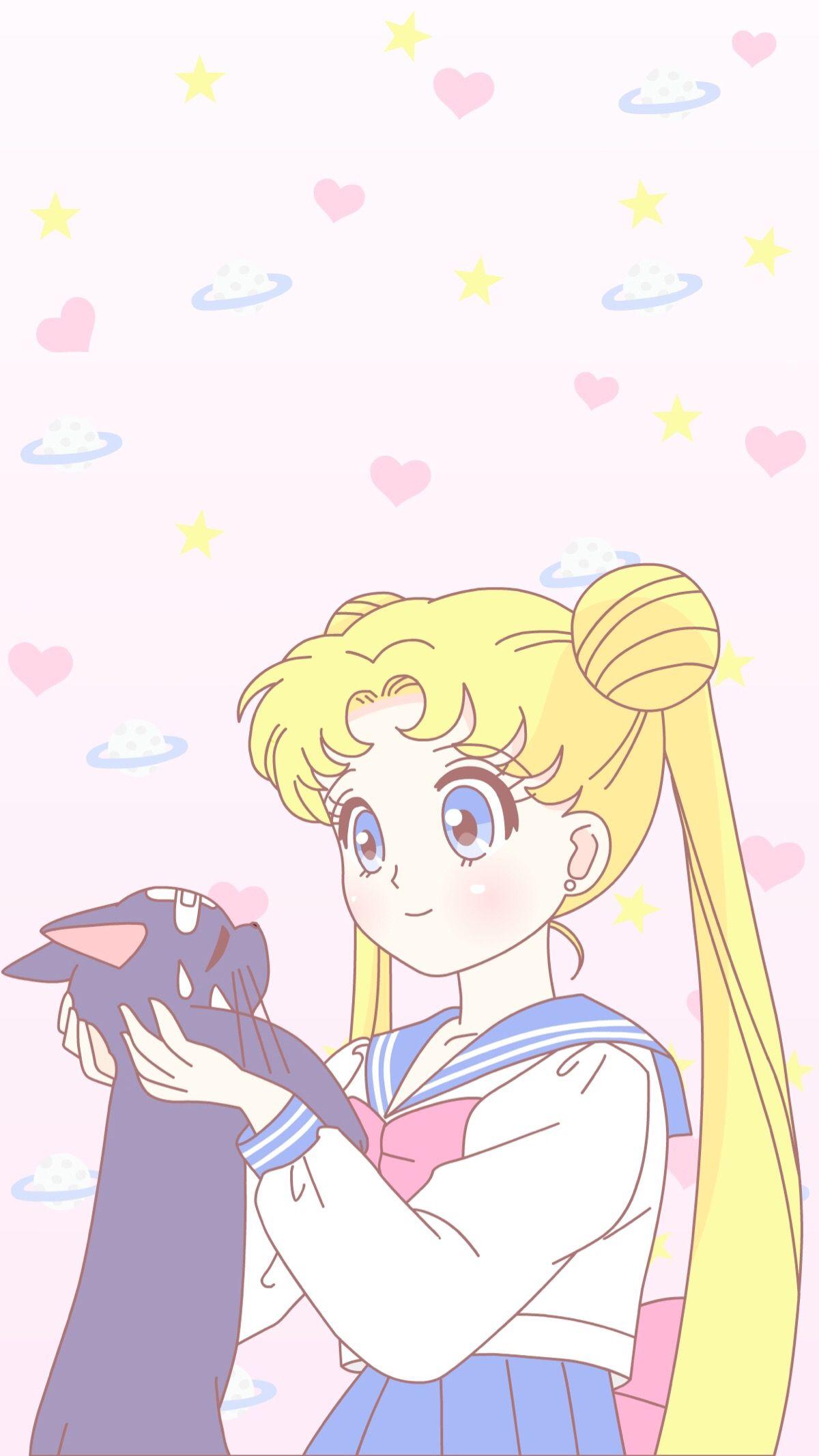 Pastel Sailor Moon Wallpapers Top Free Pastel Sailor Moon Backgrounds Wallpaperaccess
