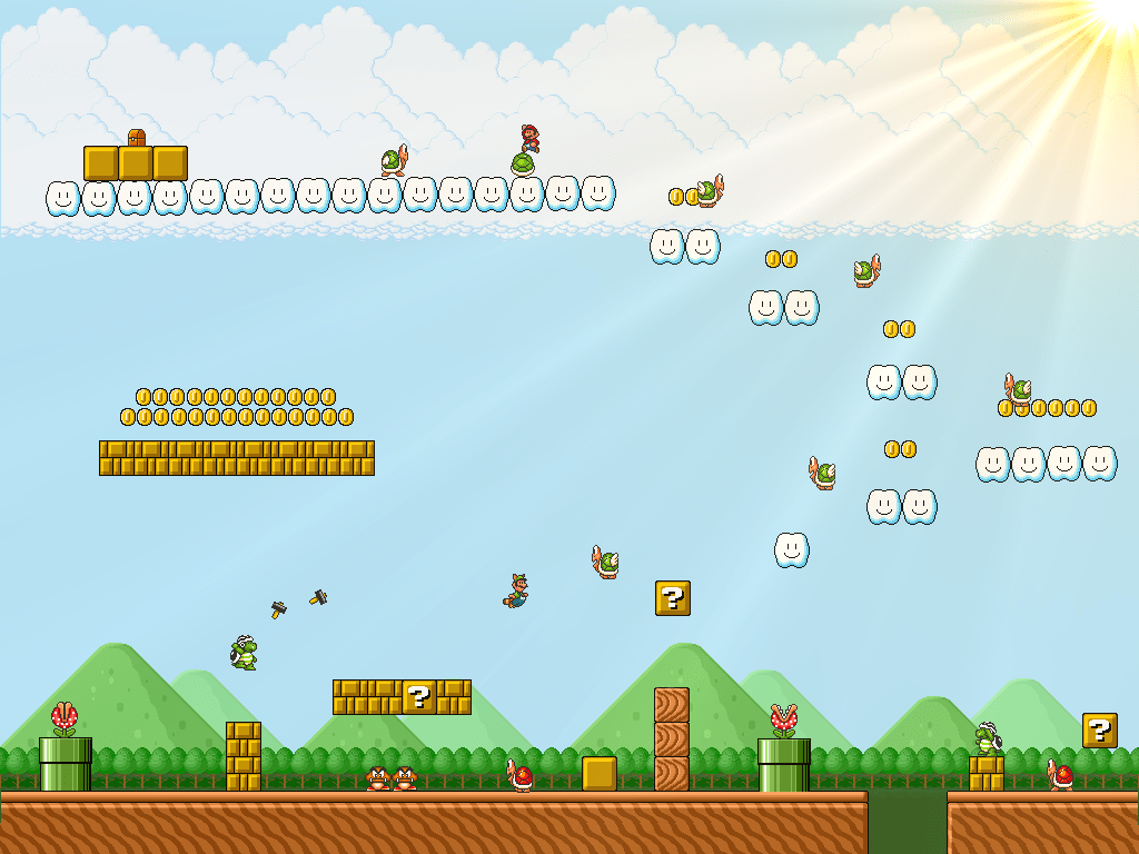 1024x768 Super Mario Bros 3- Big Island