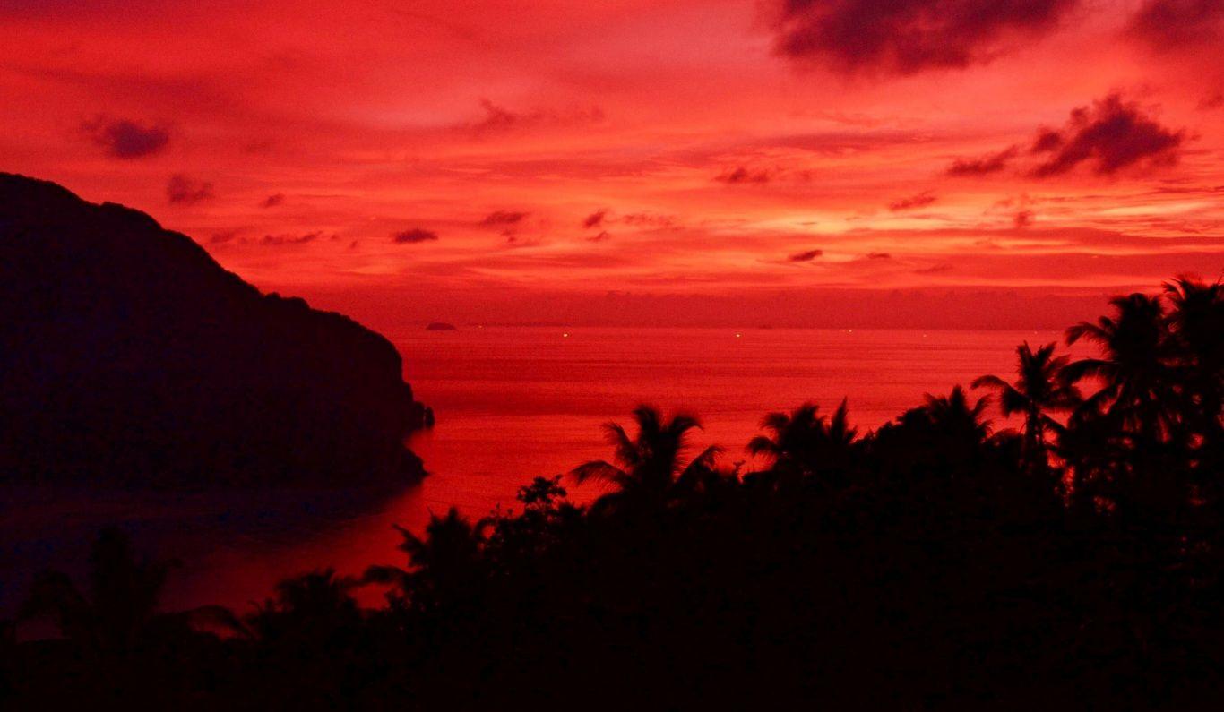 1366x795 DOWNLOAD 1366X768 ANIME LANDSCAPE SUNSET RED SKY 4k