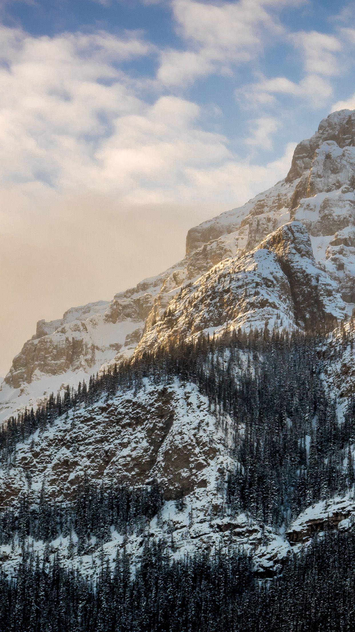 1242x2208 Mountain snow winter cold nature Download Free HD Wallpaper