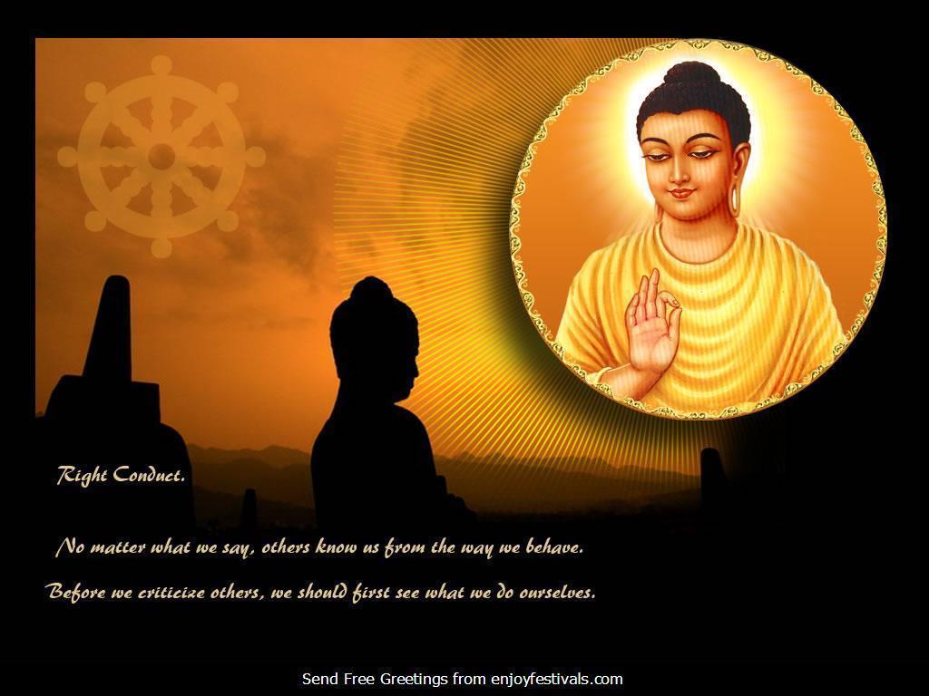 1024x768 Lord Buddha Quotes Wallpaper