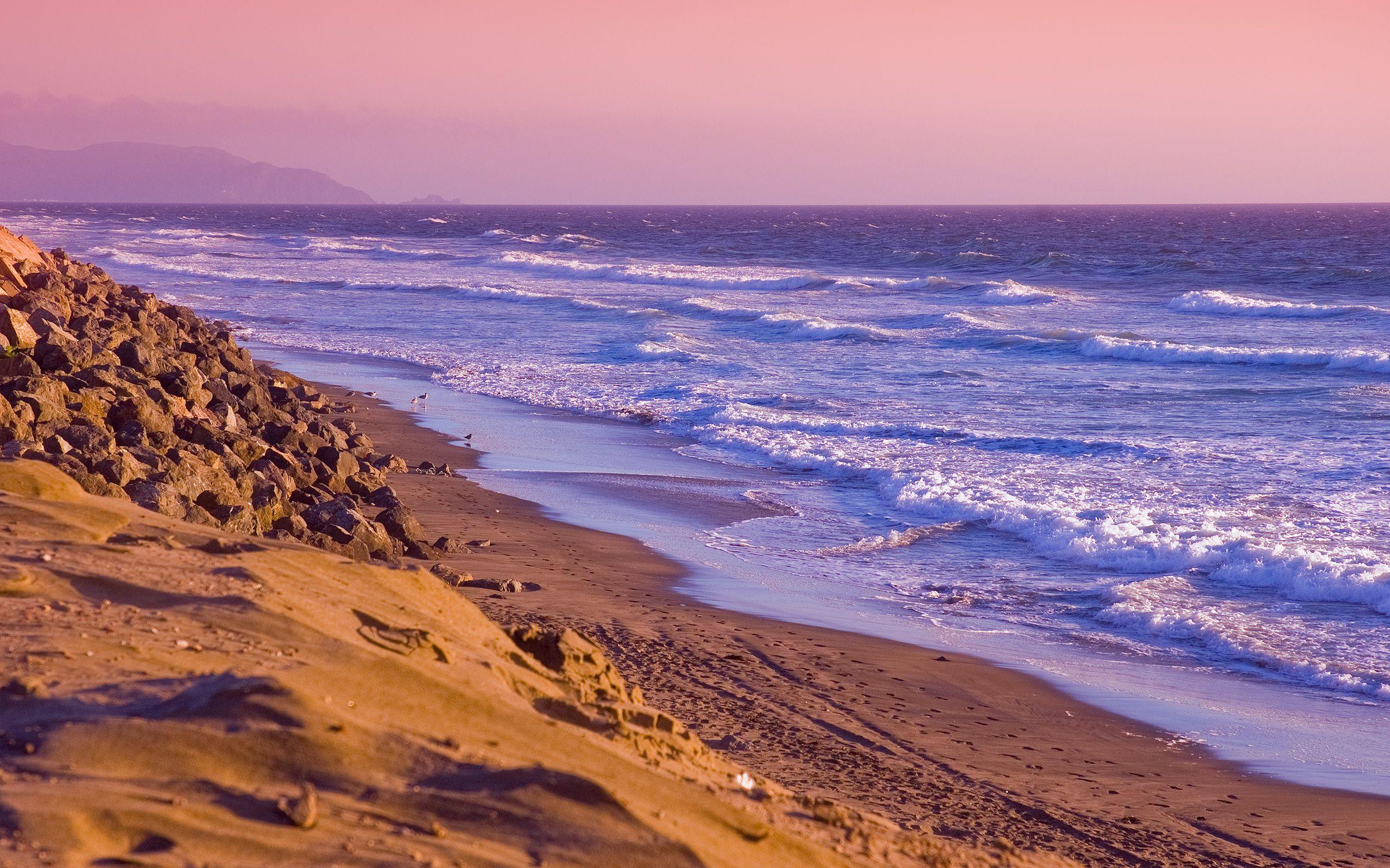 2560x1600 خلفية يومية: شاطئ الغروب [حصري].  أحب أن أضيع وقتي
