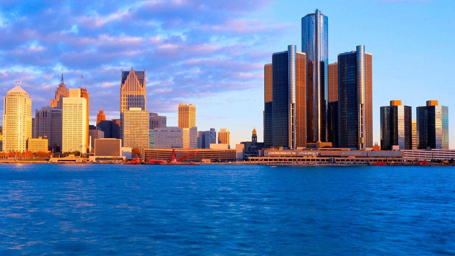 1920x1080 Detroit Skyline Wallpaper