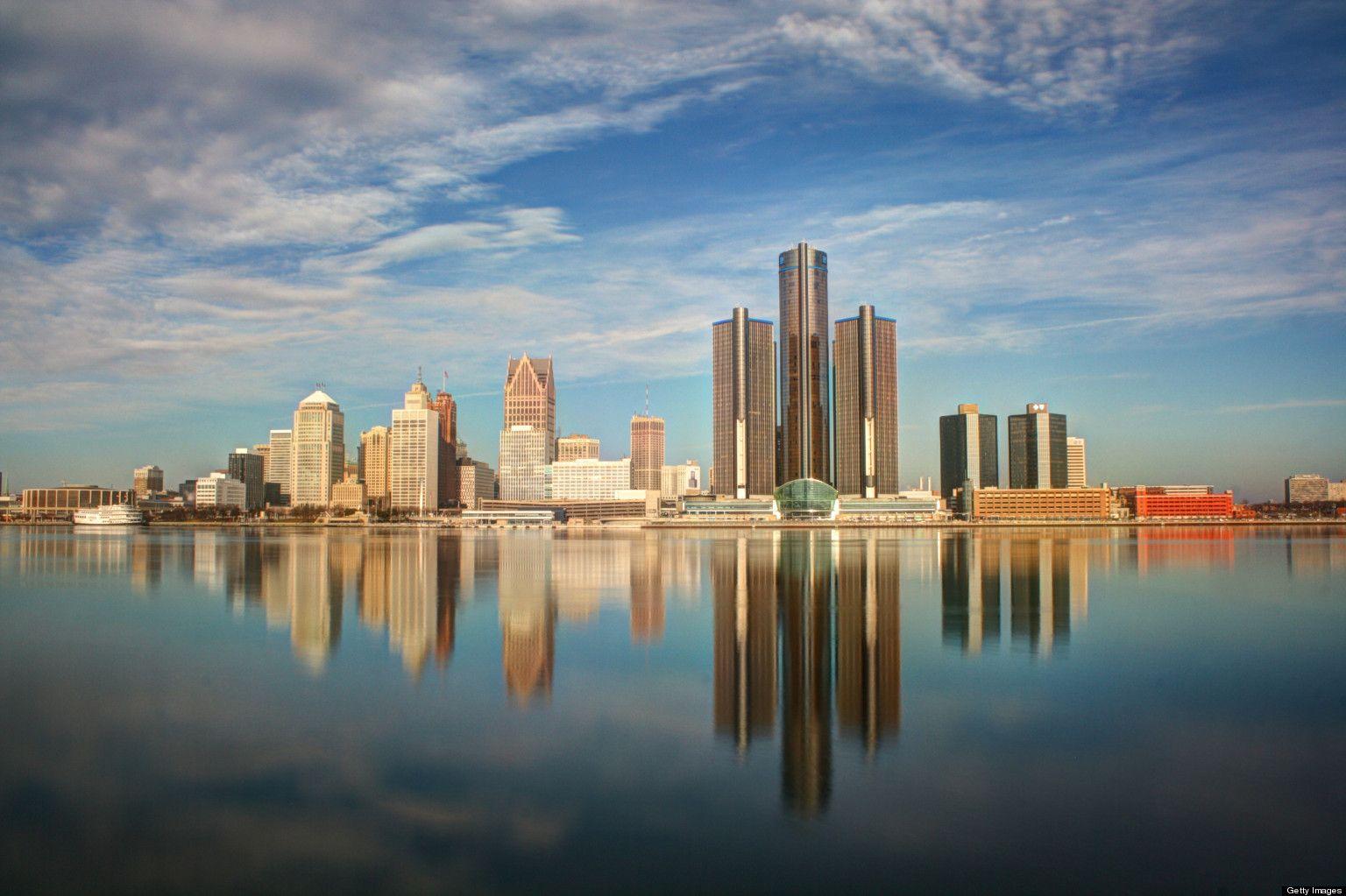 Detroit Skyline Wallpapers Top Free Detroit Skyline Backgrounds 