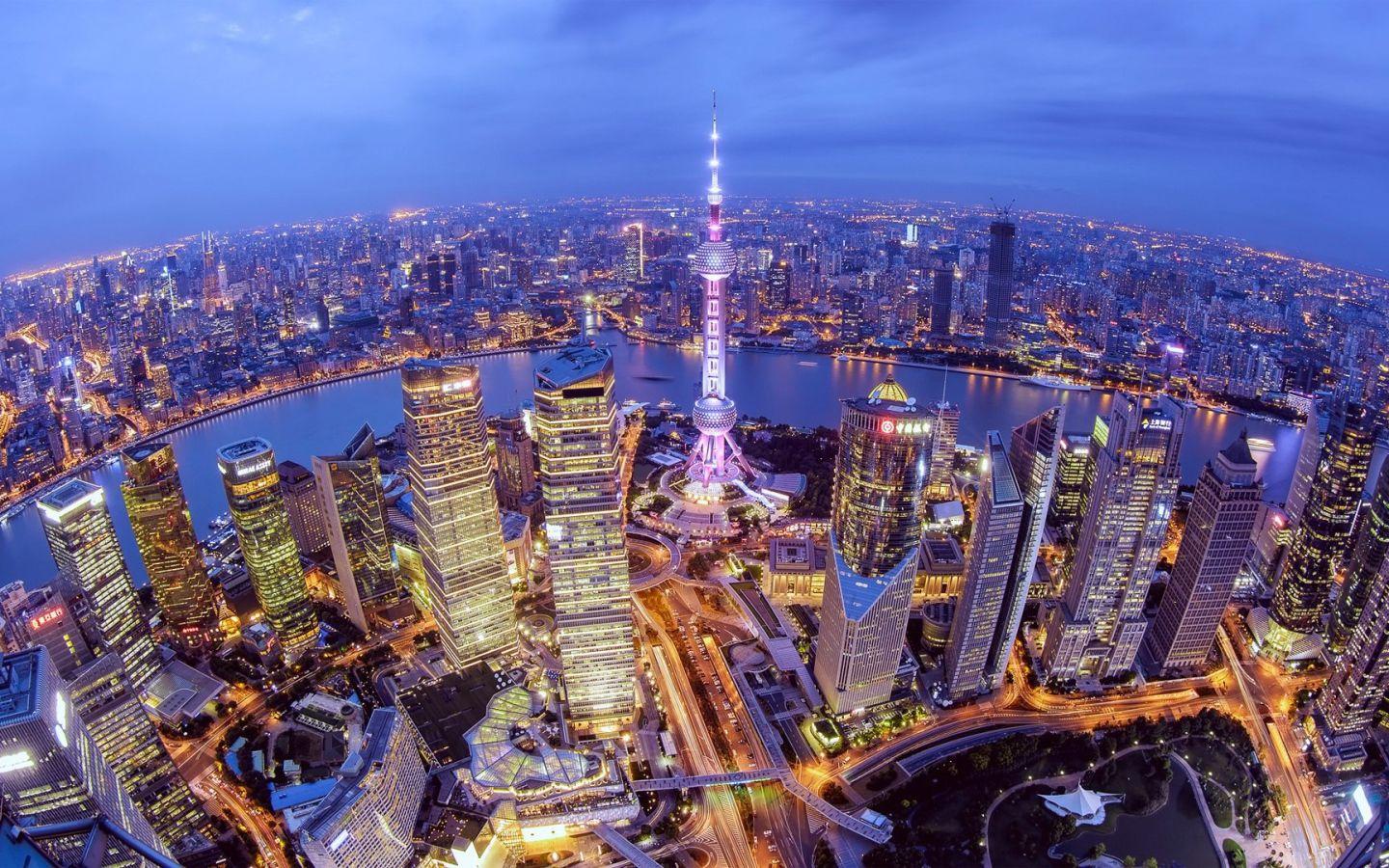 1440x900 Shanghai city in China Desktop wallpaper 1440x900