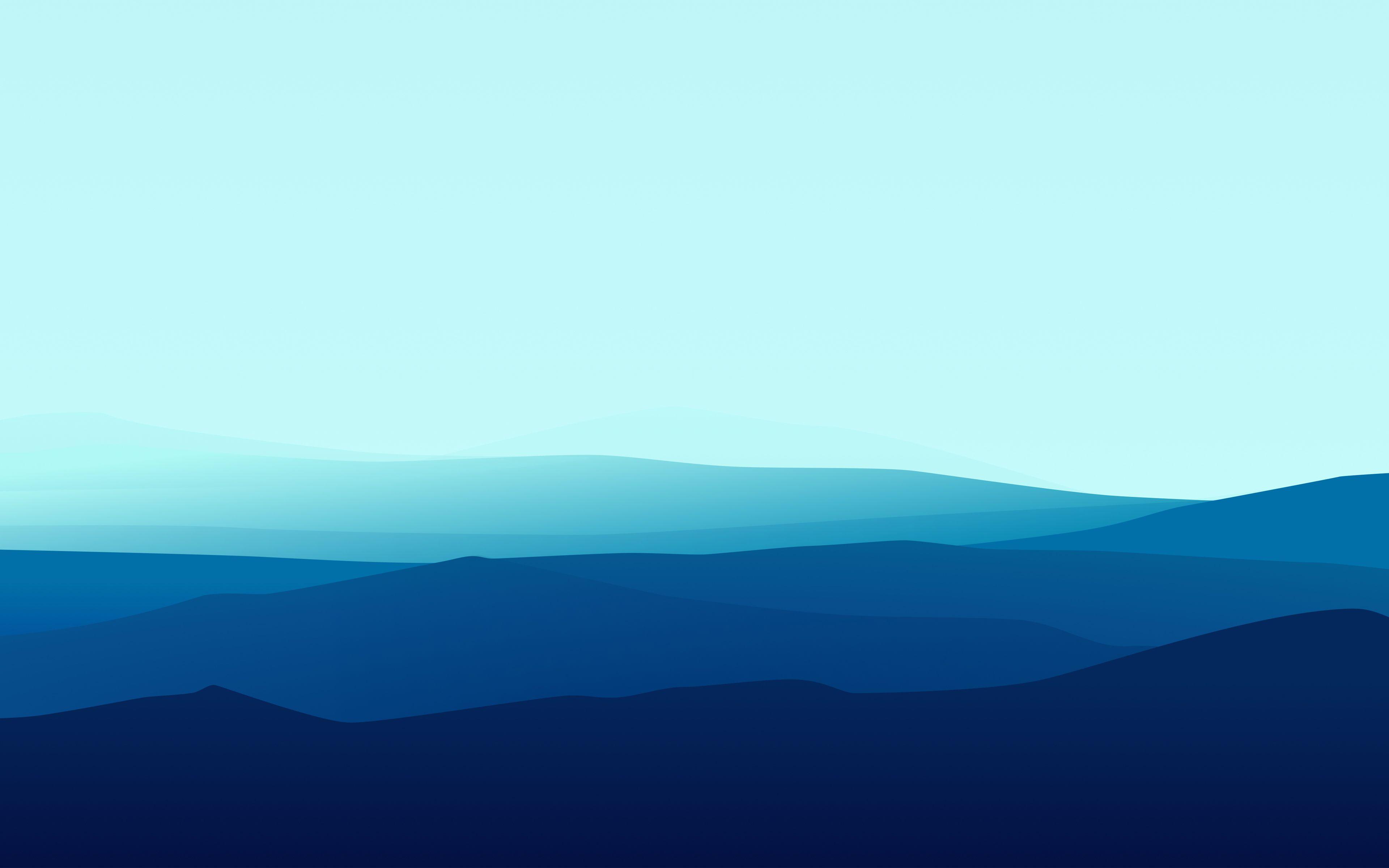 3840x2400 Blue Mountain Wallpaper HDD Wallpaper. Minimalist desktop