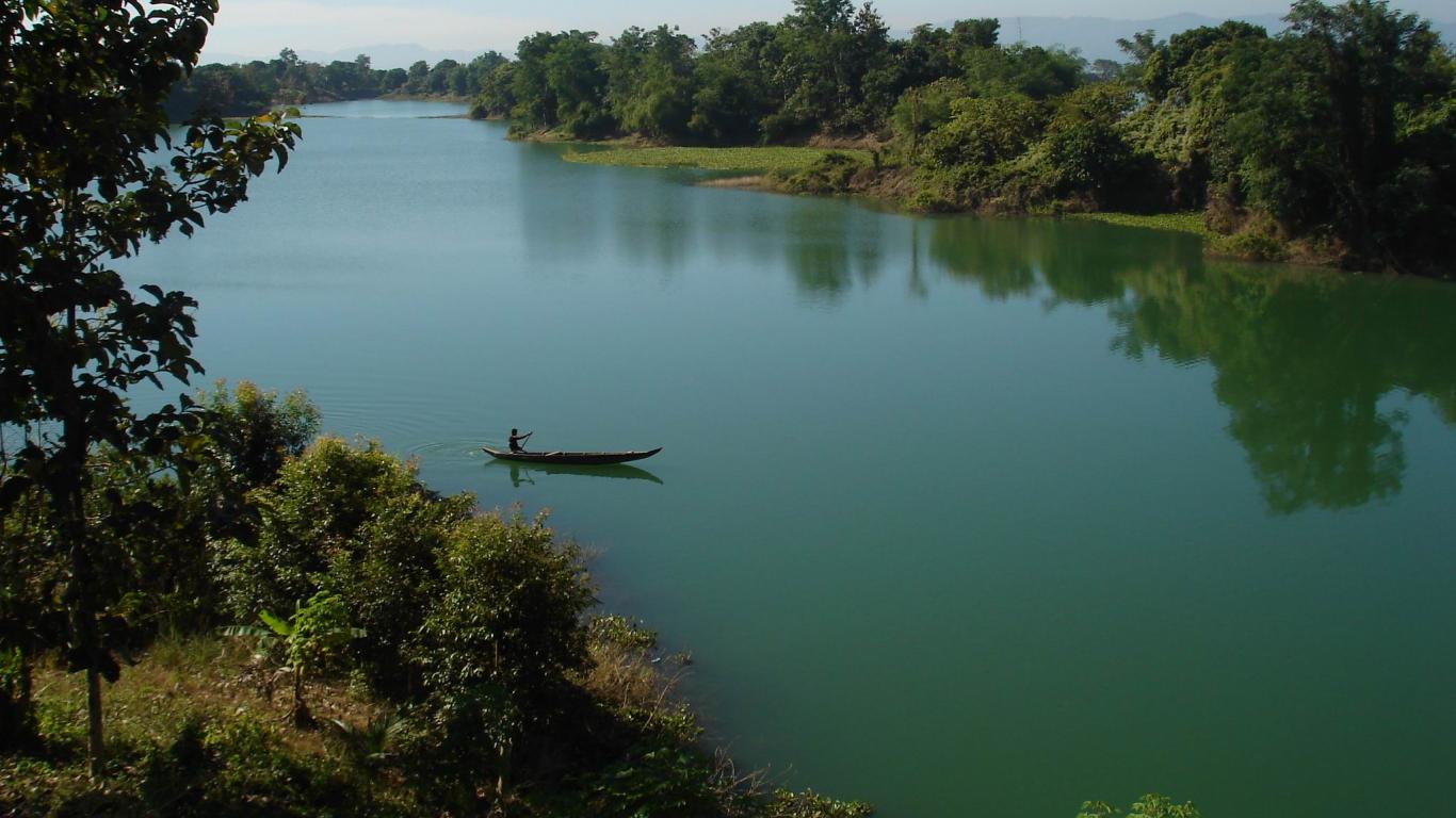 1366x768 Bangladesh Wallpaper River Picture HD