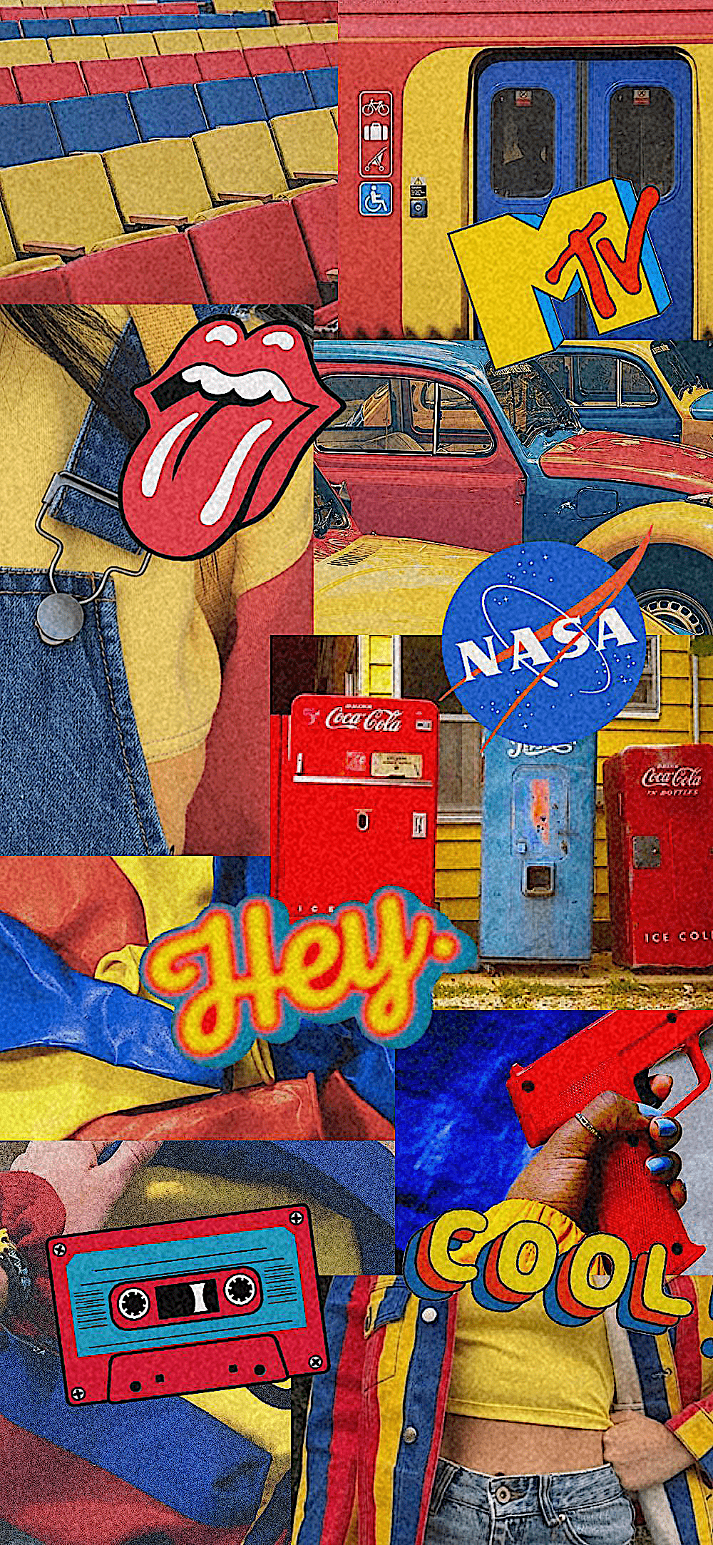 1000x2166 Primary Color Aesthetic Wallpaper