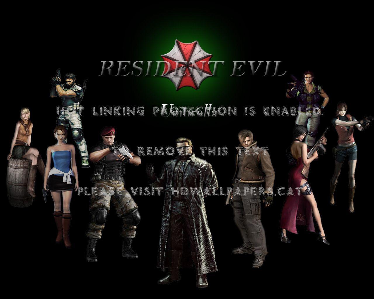 1280x1024 resident evil albert wesker umbrella black