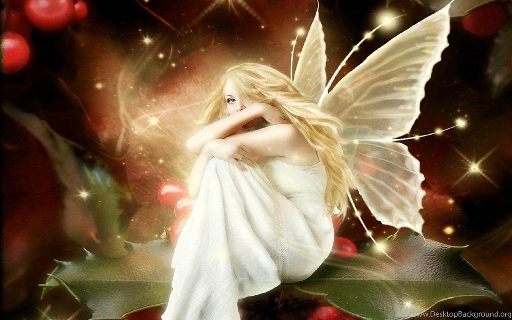 1680x1050 Beautiful Christmas Angel Wallpaper