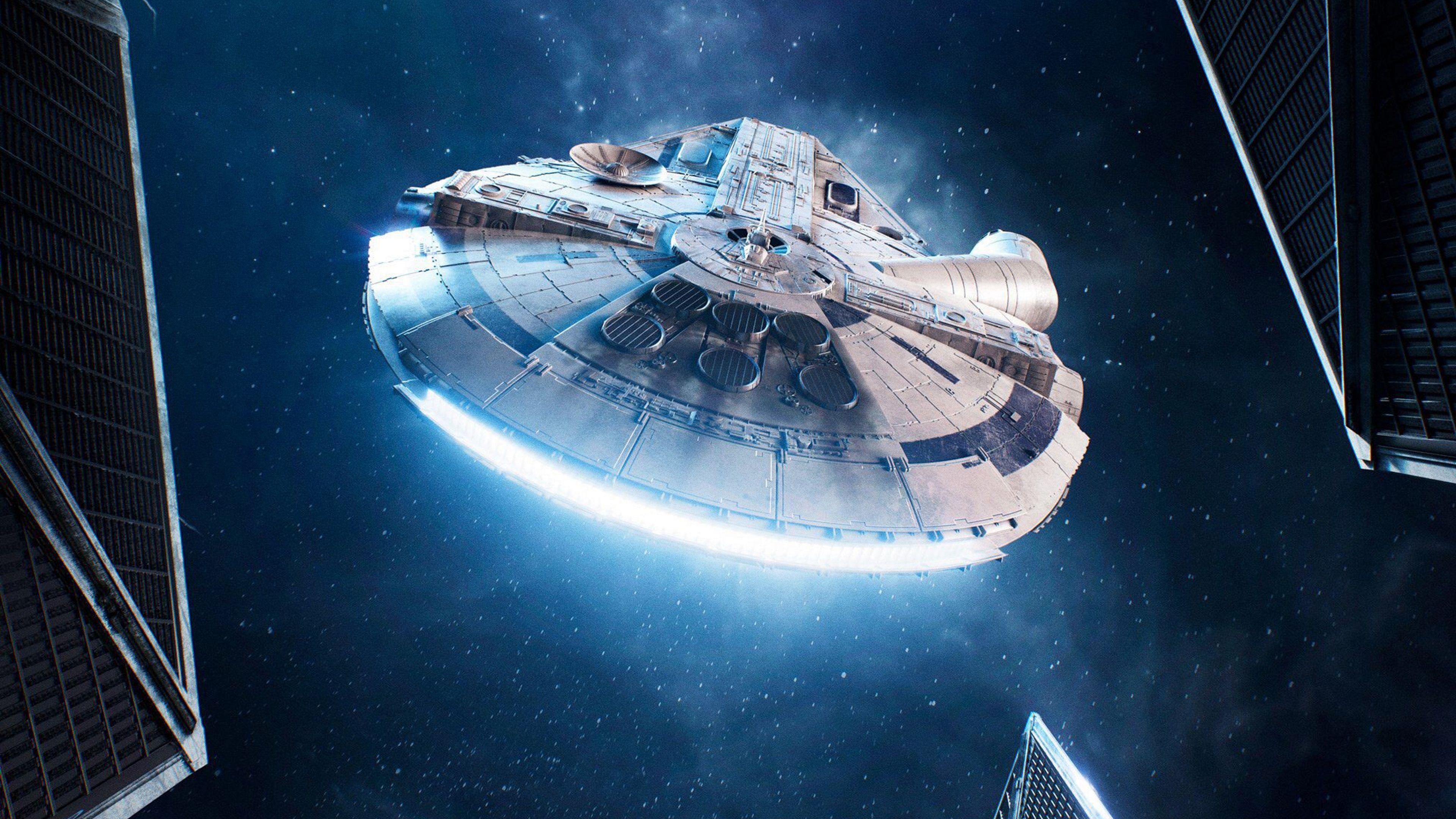 3840x2160 Millennium Falcon Spaceship 4K Wallpaper