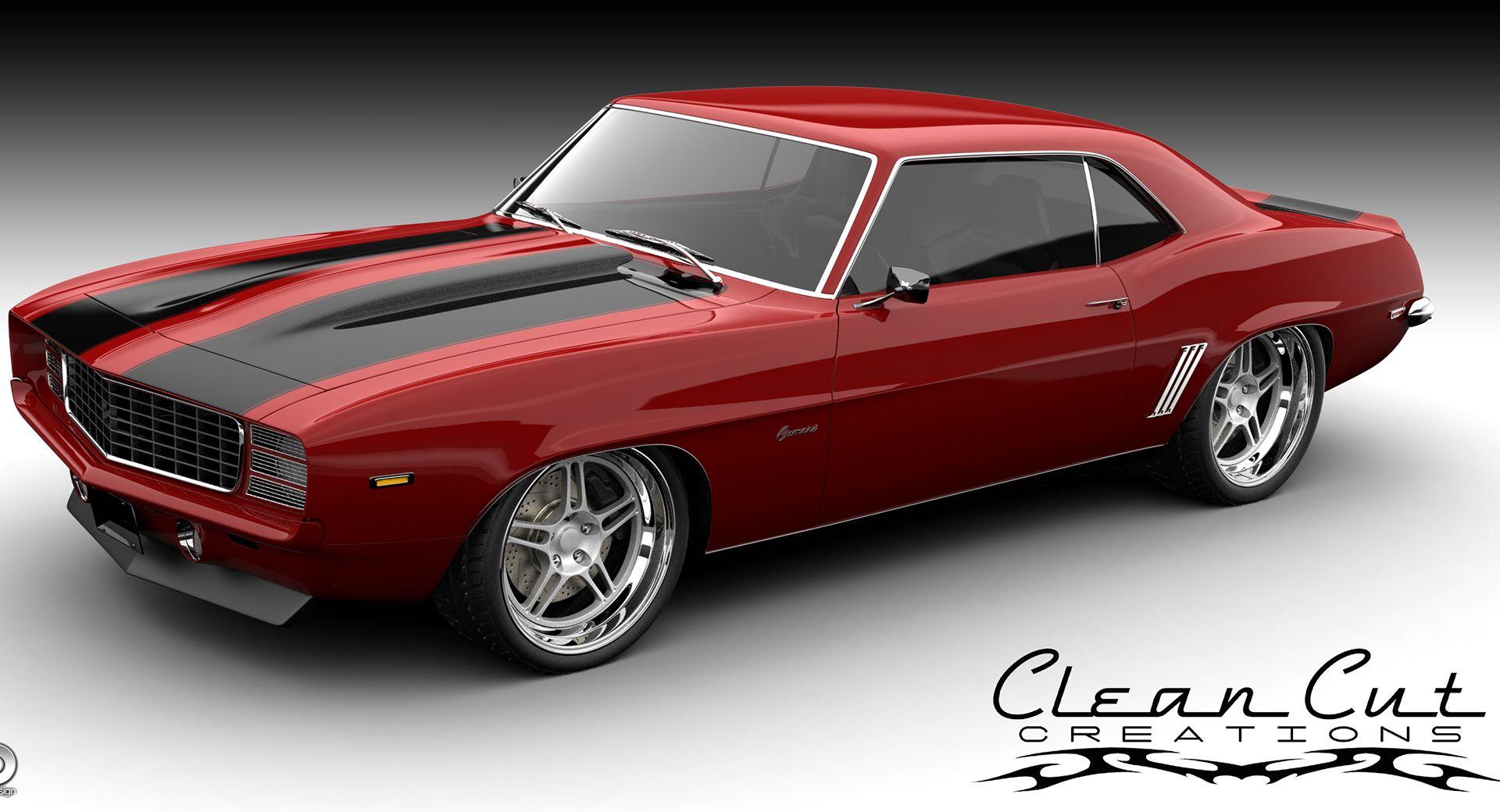 1920x1040 Red And Black Muscle Cars 27 Widescreen Wallpaper