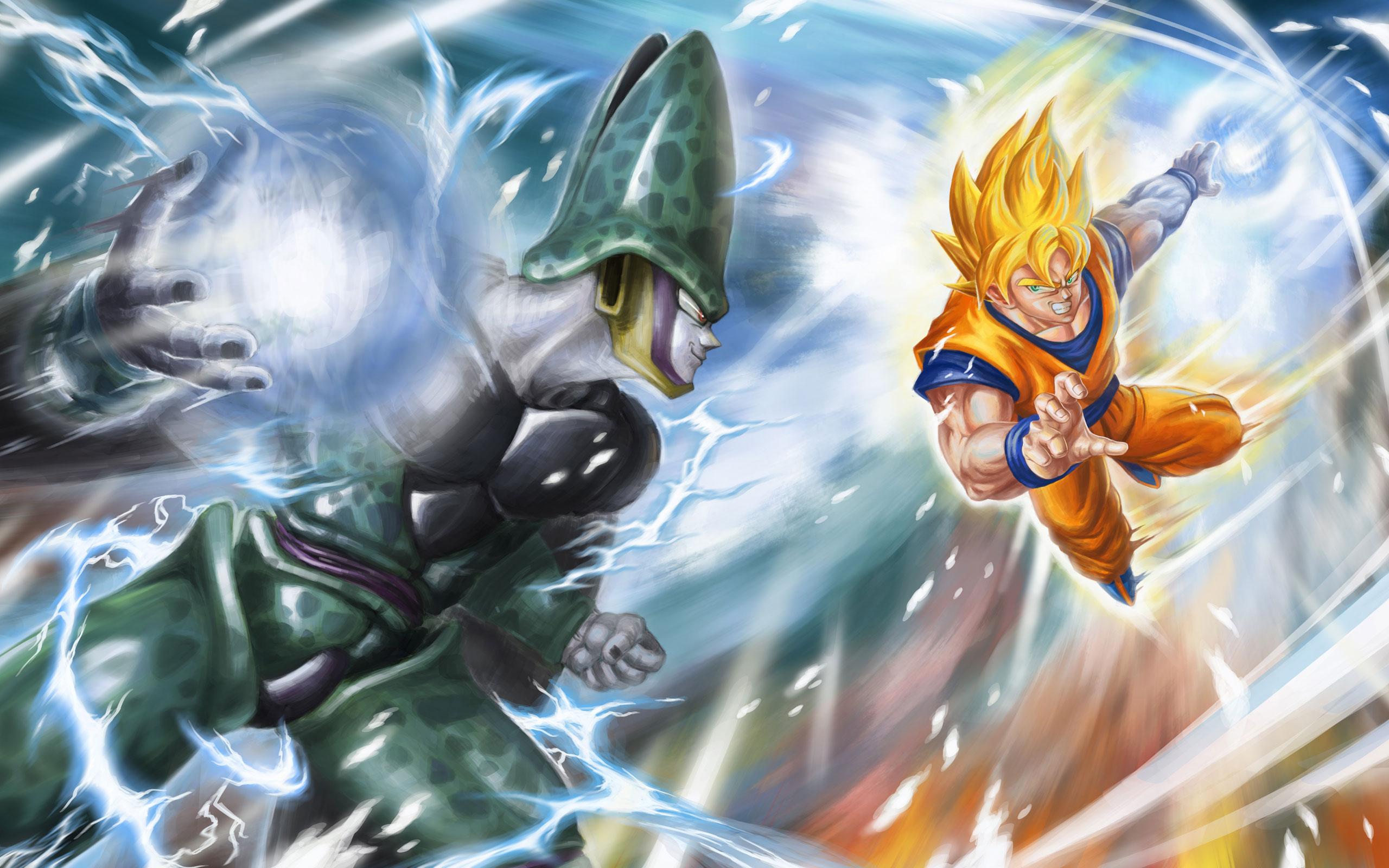 2560x1600 Dragon Ball Z Goku Versus Cell HD Wallpaper. Computer Desktop Wallpaper