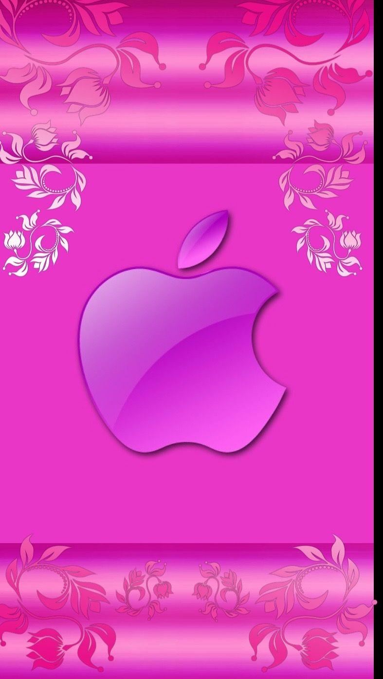 Pink Apple Logo Wallpapers Top Free Pink Apple Logo Backgrounds Wallpaperaccess