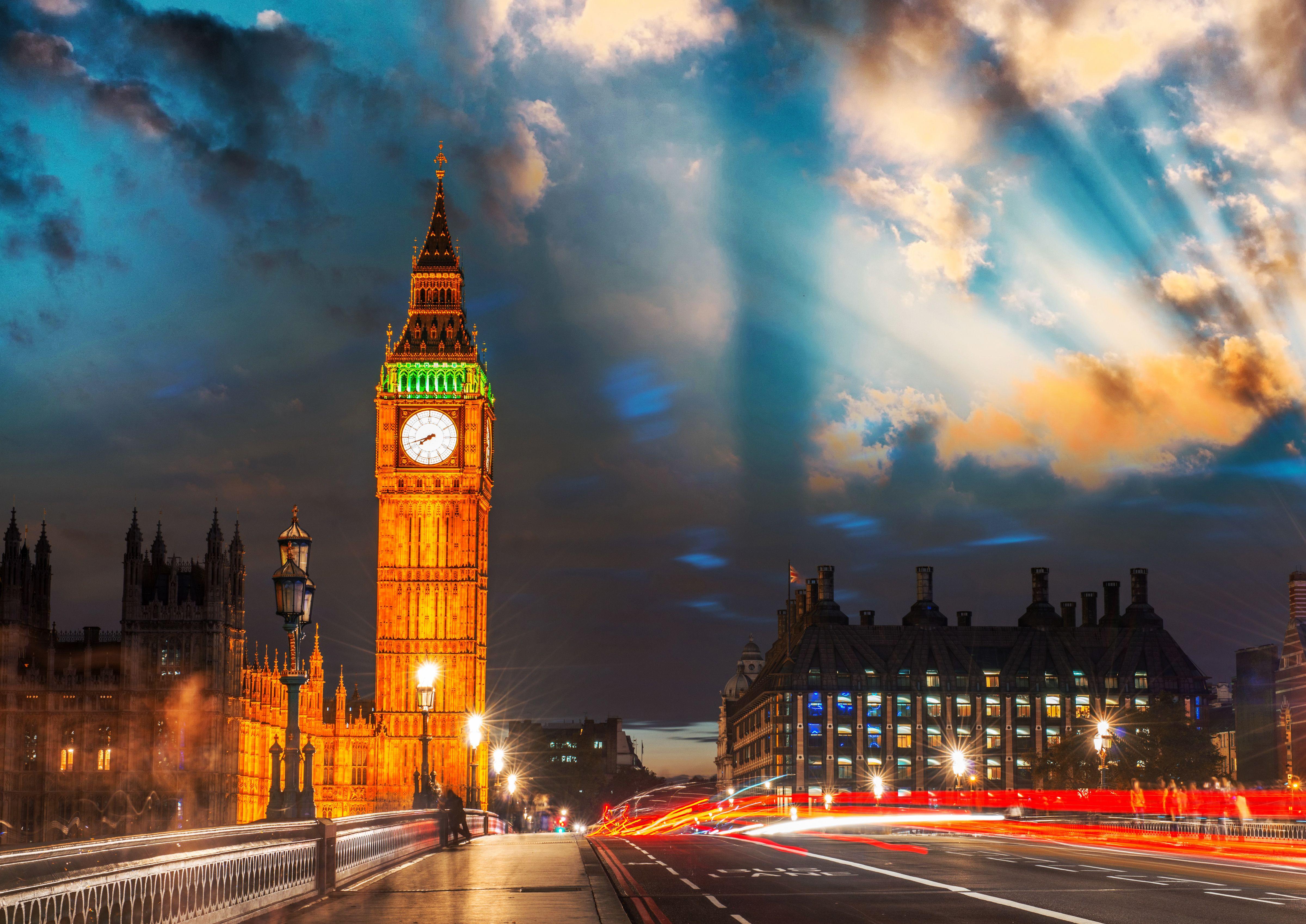 4800x3396 Desktop Wallpaper London Big Ben England Night Cities 4800x3396