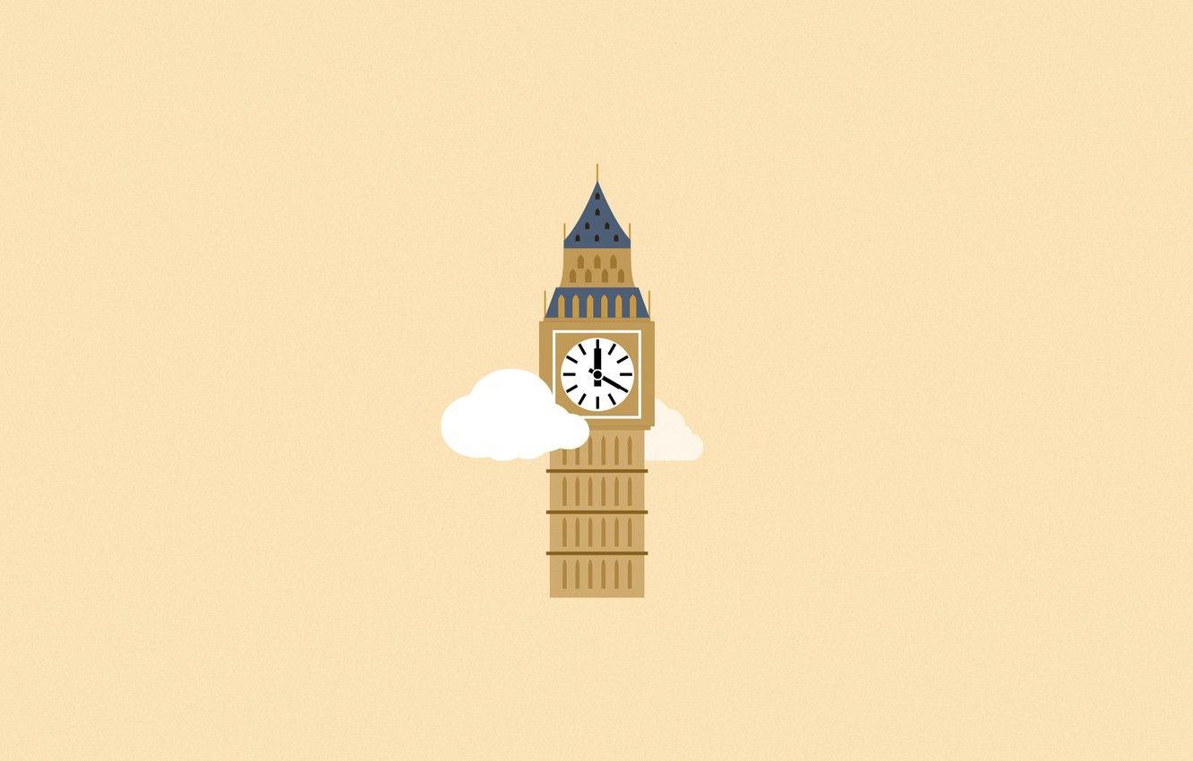 1332x850 Wallpaper clouds, the city, England, London, tower, Big Ben image for desktop, section минимализм