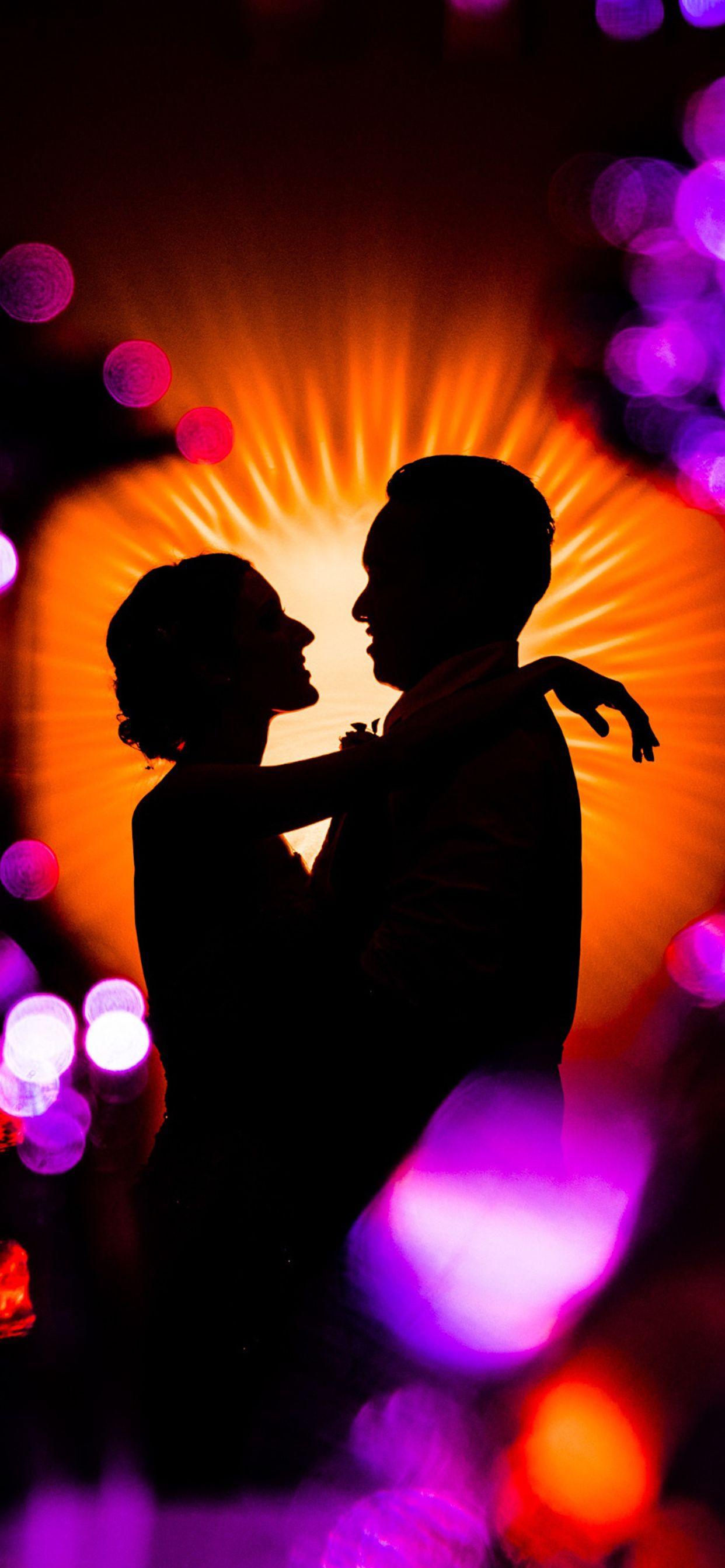 1242x2688 Couple Love Silhouette iPhone XS MAX HD 4k Wallpaper