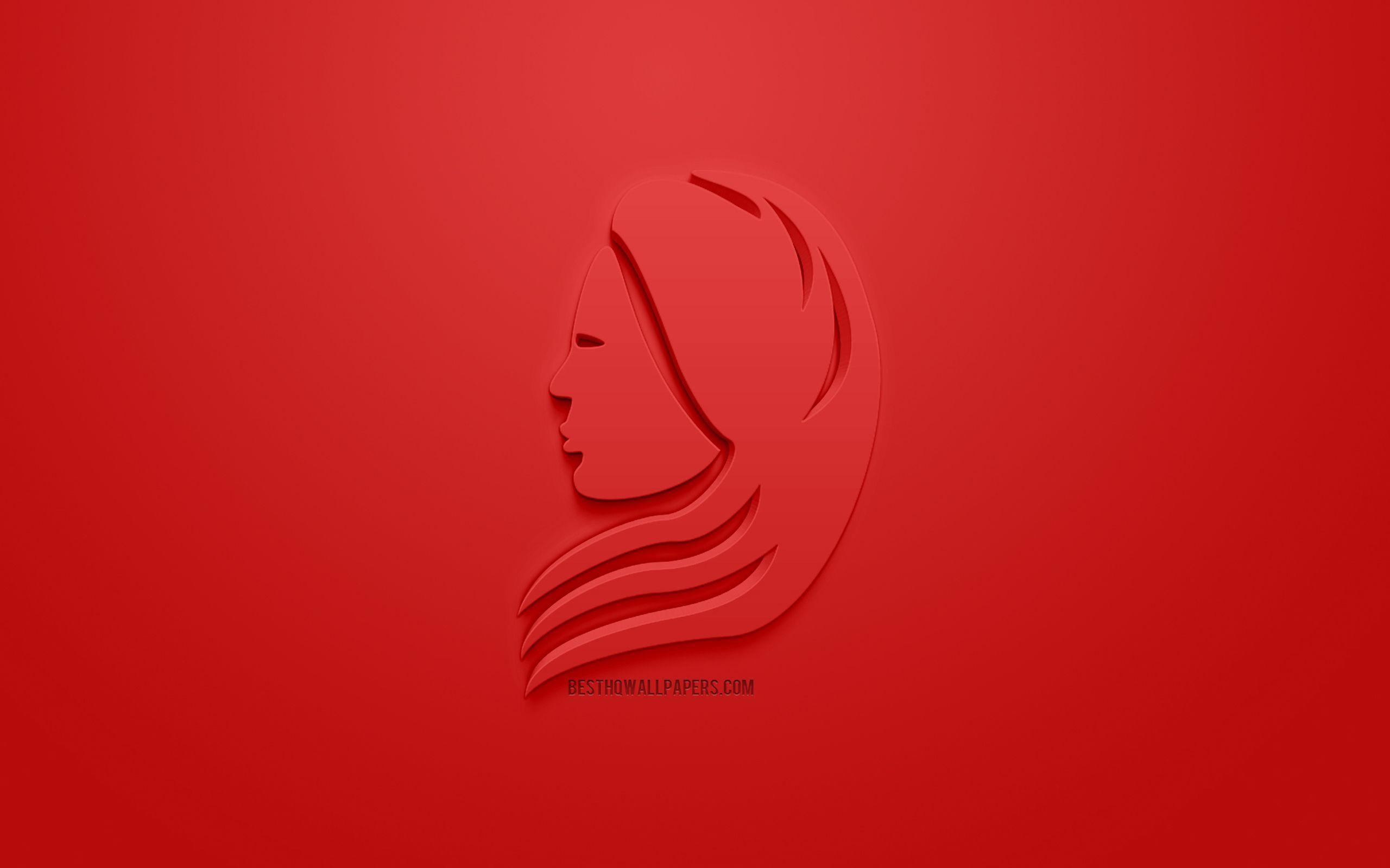 2560x1600 Download wallpaper Virgo zodiac sign, Virgo Horoscope sign, 3D