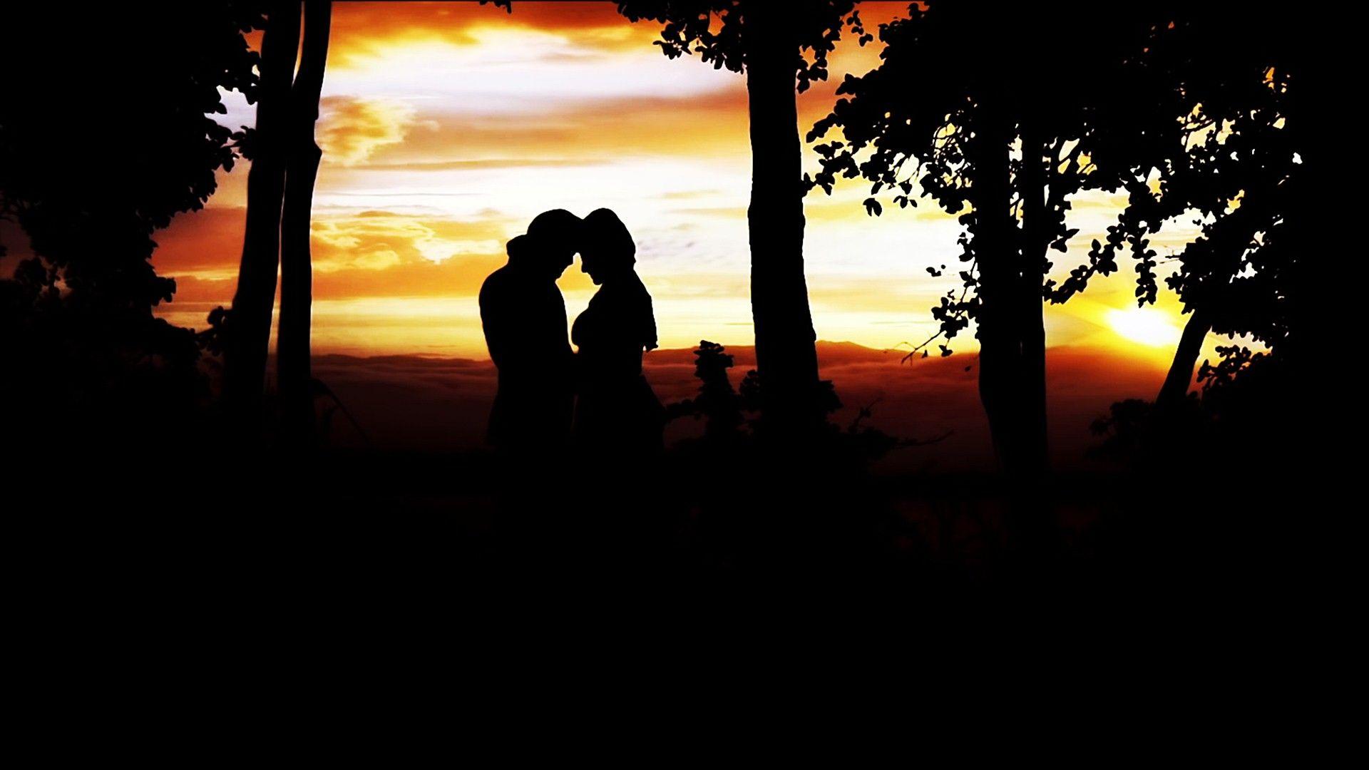 1920x1080 Love Couple Silhouette Photography Wallpaper 02635