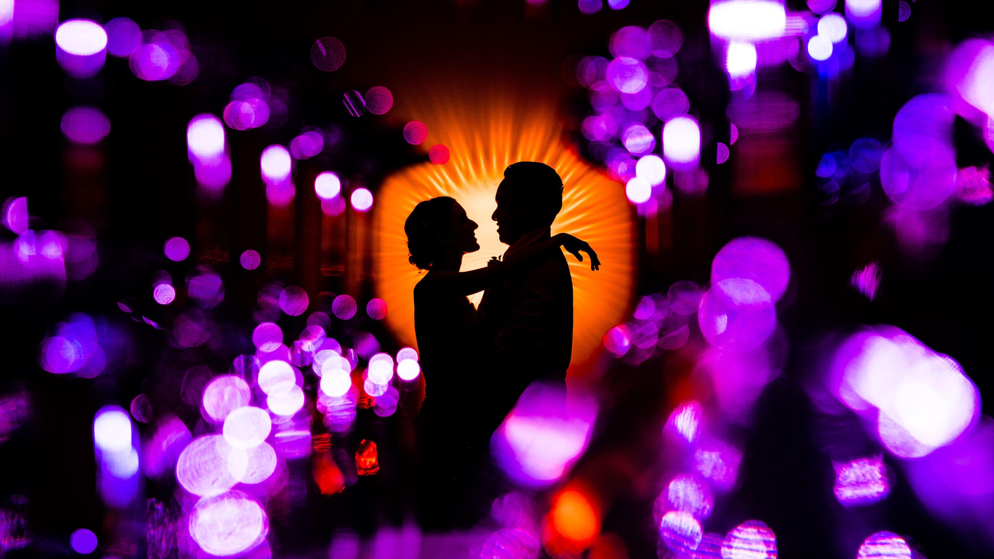 3840x2160 Couple Silhouette 4K Wallpaper