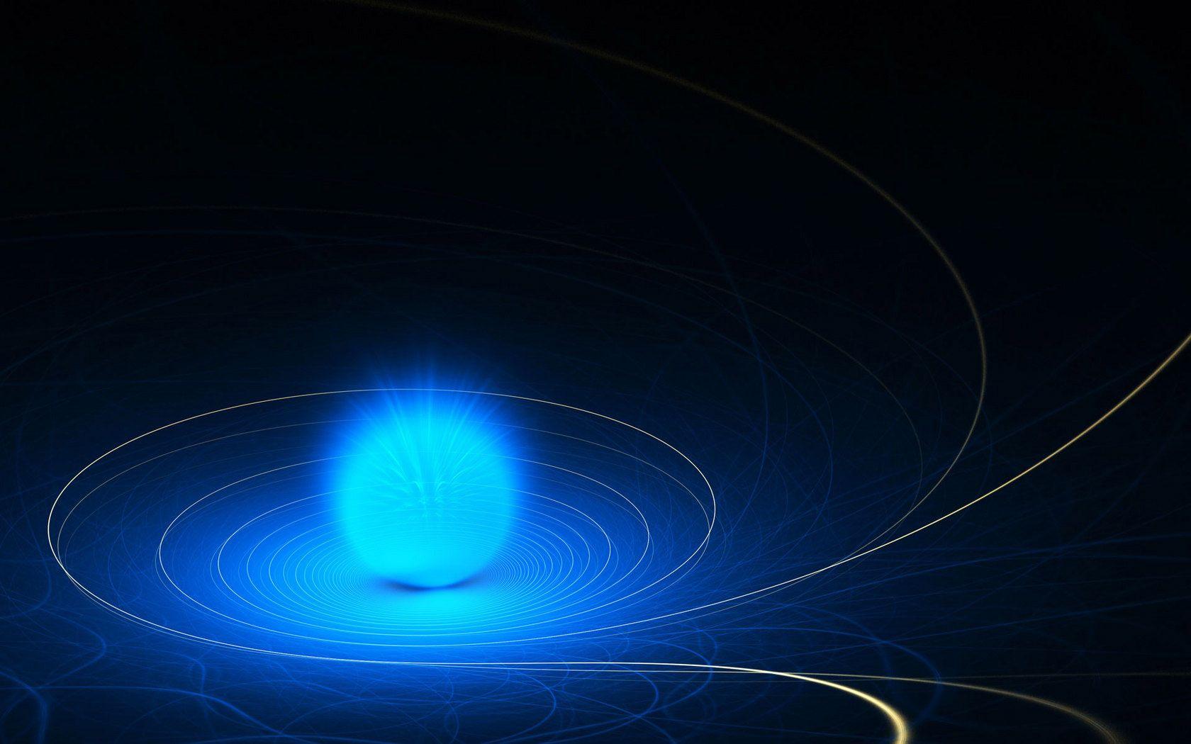 1680x1050 Blue 3D Abstract Desktop Background