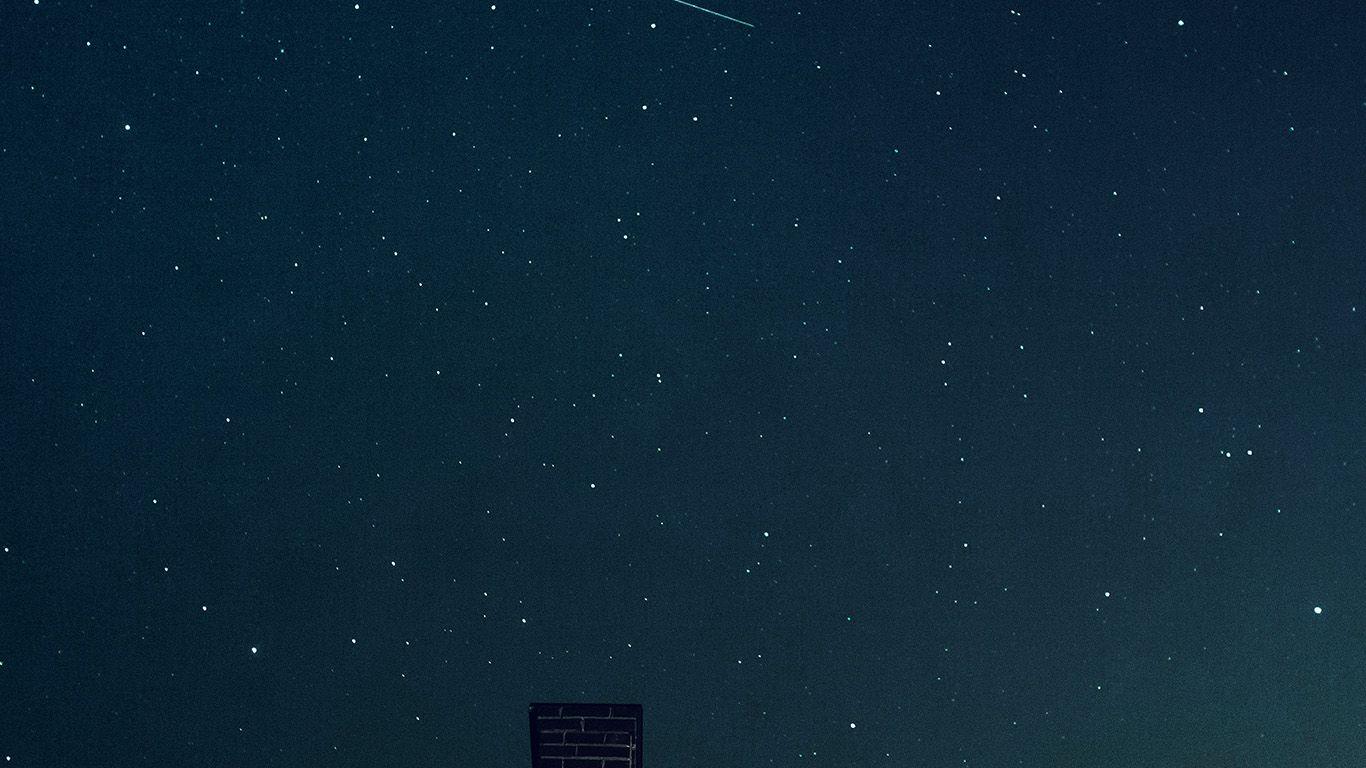 1366x768 wallpaper for desktop, laptop. star night sky summer dark blue