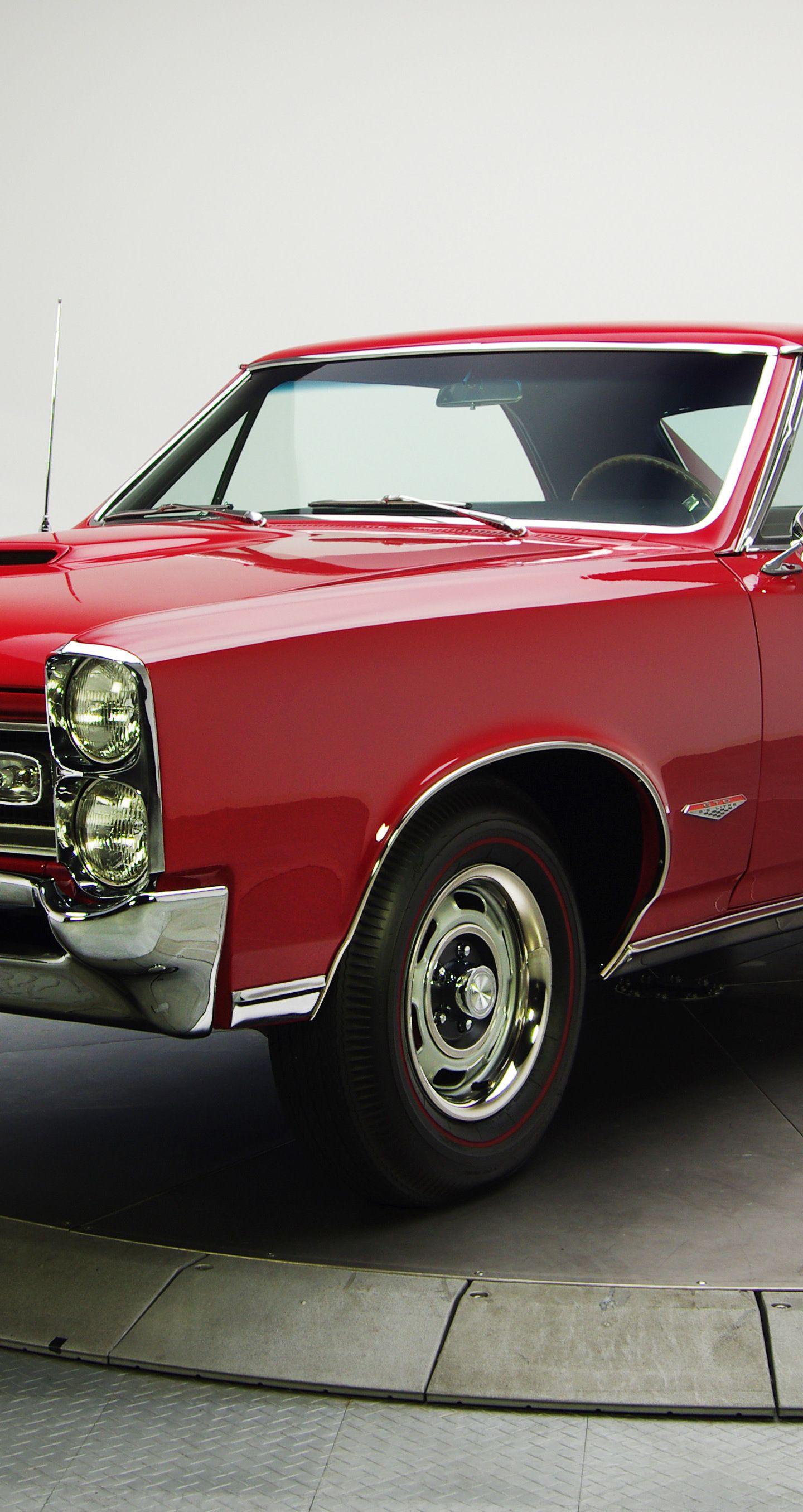 1440x2711 Download 1440x2880 wallpaper red, pontiac gto, muscle, sports car