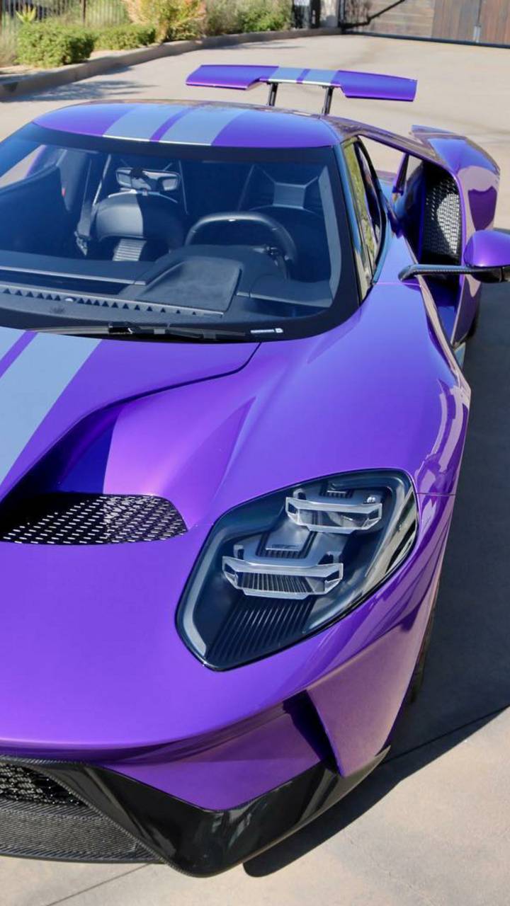 720x1280 Rare purple Ford GT wallpaper