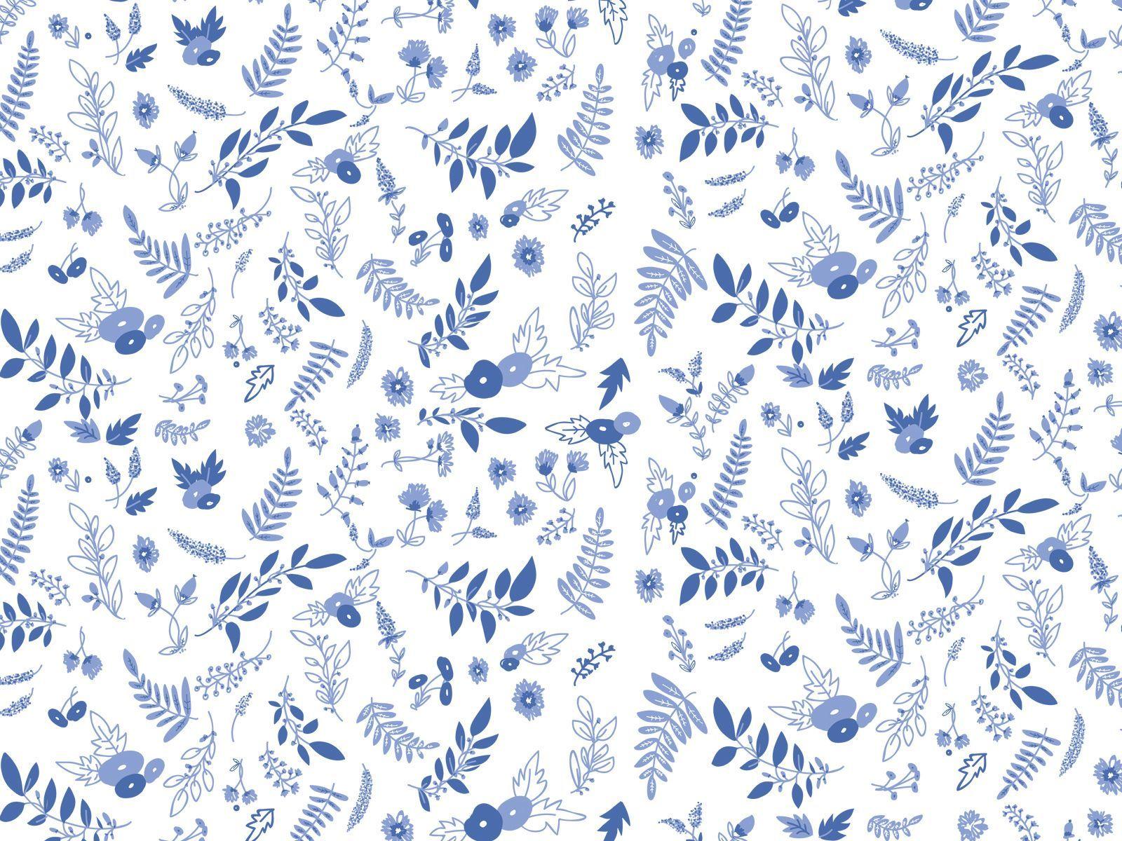 Blue Floral Desktop Wallpapers - Top Free Blue Floral Desktop Backgrounds - WallpaperAccess
