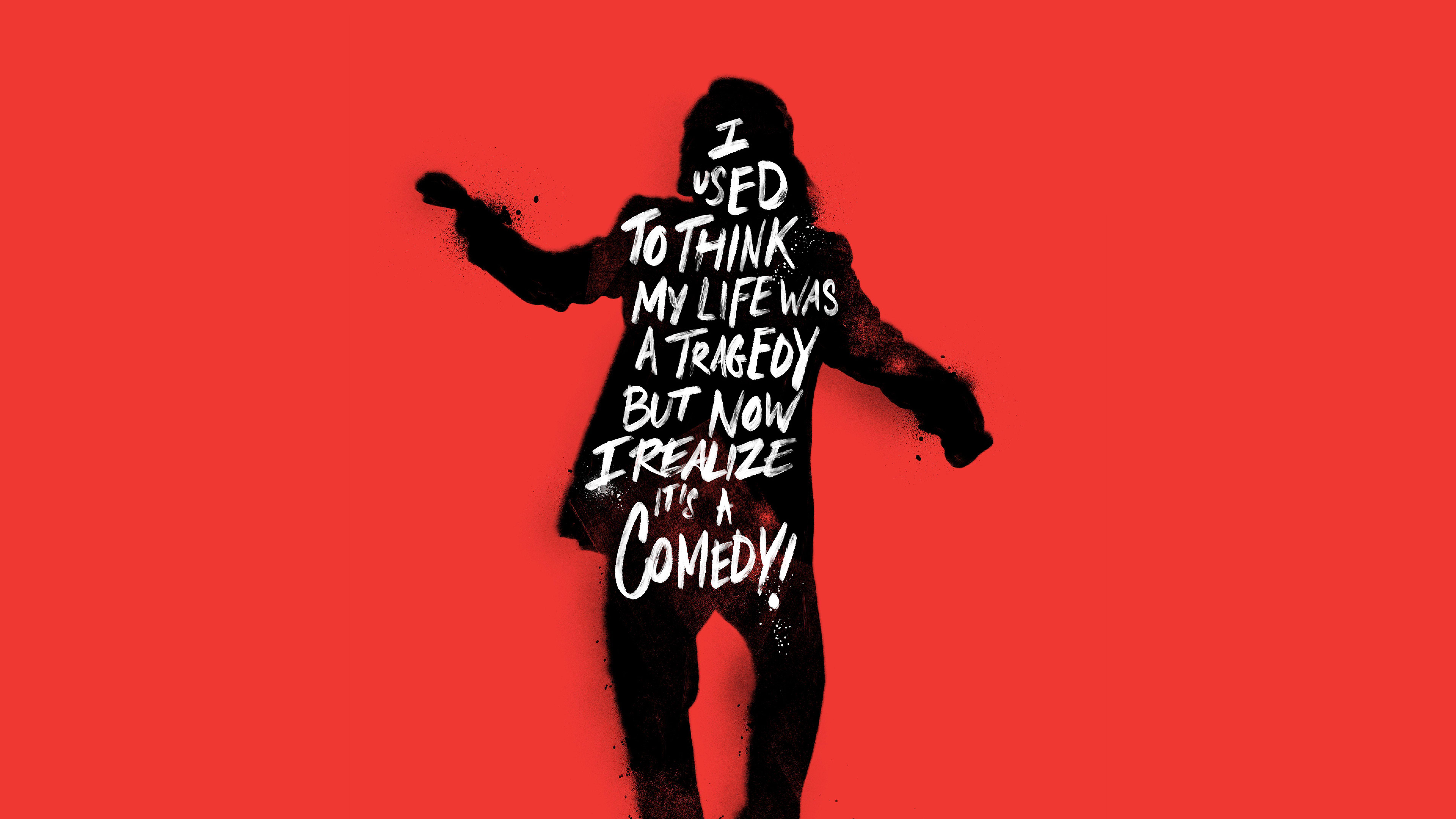 7680x4320 I used to think my life was a tragedy Joker 8K Wallpaper