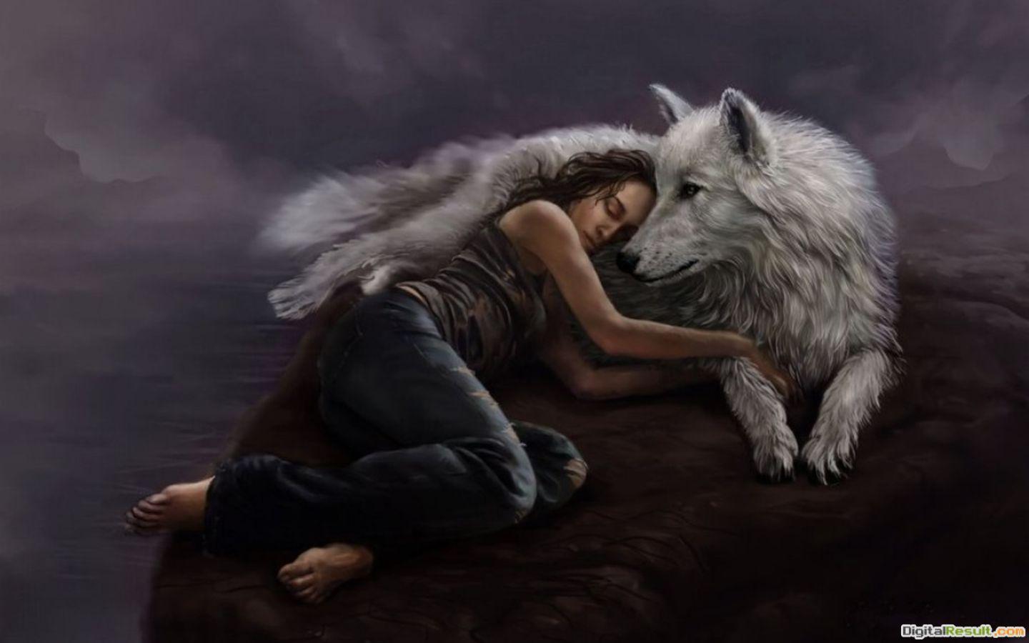 1440x900 love my wolf Computer Wallpaper, Desktop Background