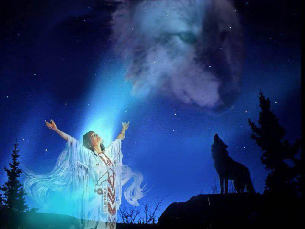 1024x768 Beautiful Wolf Spirit Wallpaper. Beautiful Wallpaper, Beautiful Background and Beautiful Sunflower Wallpaper