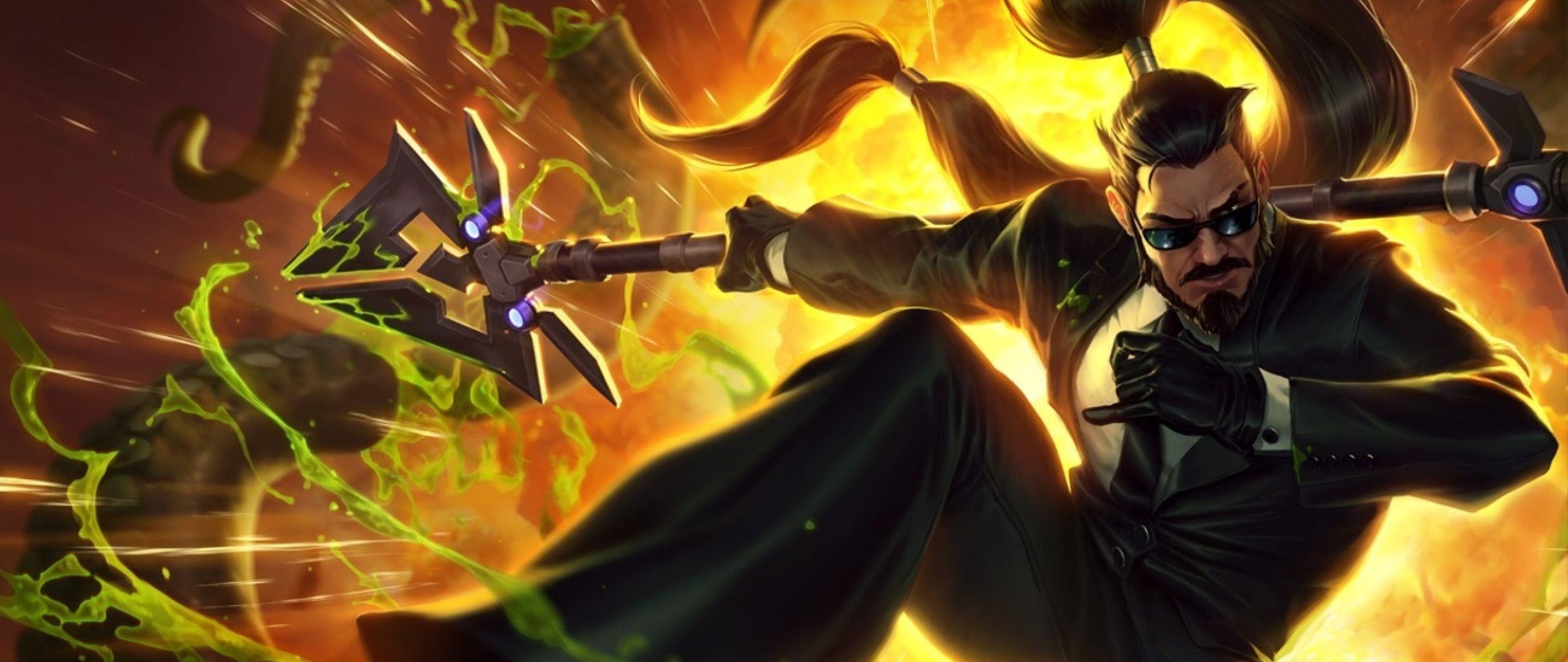 2560x1080 Xin Zhao Secret Agent League Of Legends 2560x1080