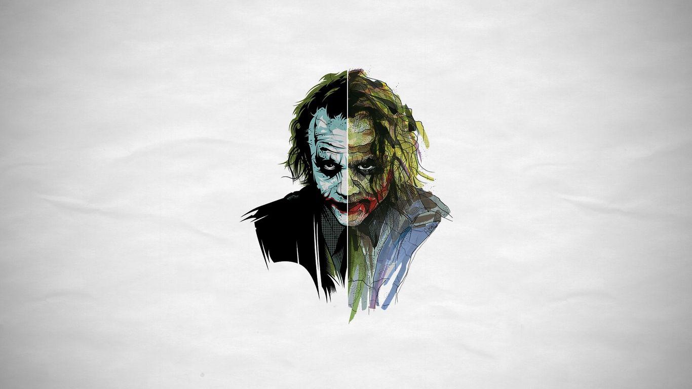 1366x768 Wallpaper joker, art, face. Joker wallpaper, Joker HD