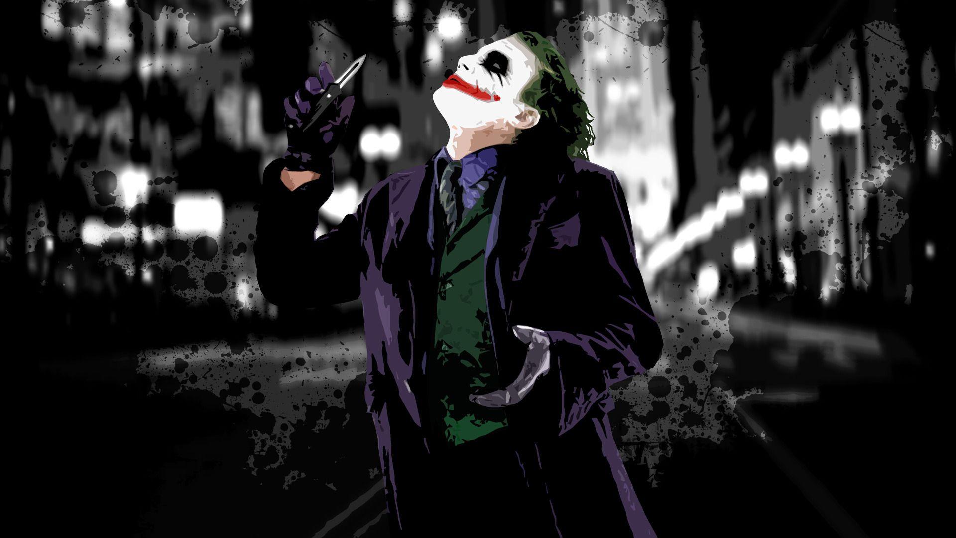 1920x1080 Desktop Wallpaper The Dark Knight Joker hero film