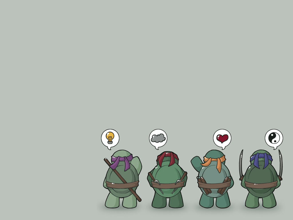 1024x768 Chibi Ninja Wallpaper