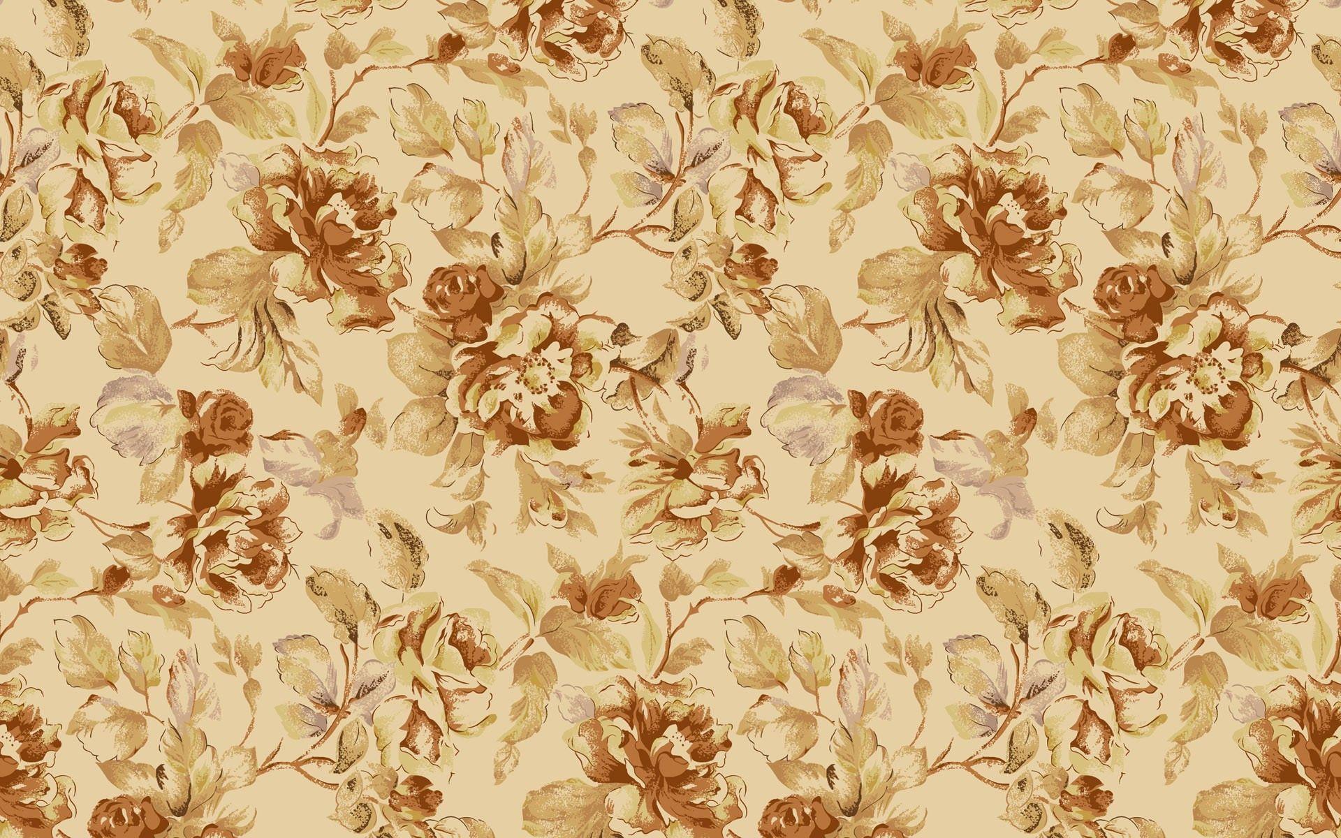 Brown Vintage Floral Wallpapers - Top Free Brown Vintage Floral Backgrounds  - WallpaperAccess