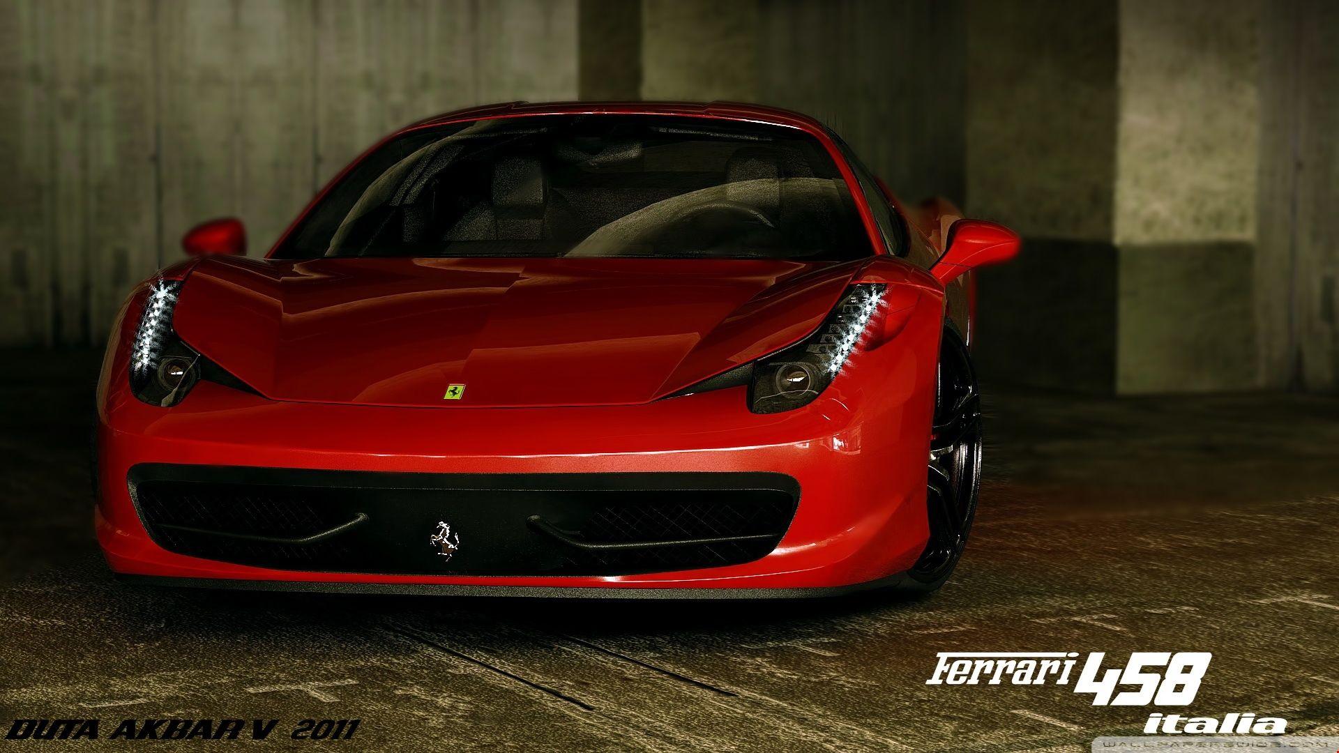1920x1080 1k Ferrari 458 Italia 3D Max Background. HD Wallpaper 5k