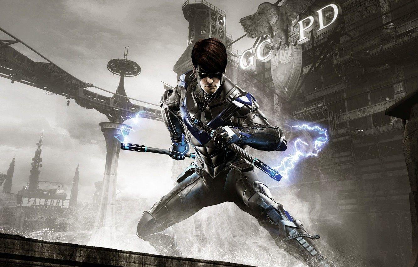 1332x850 Wallpaper Look, Light, Weapons, Mask, Batman, DLC, Gotham