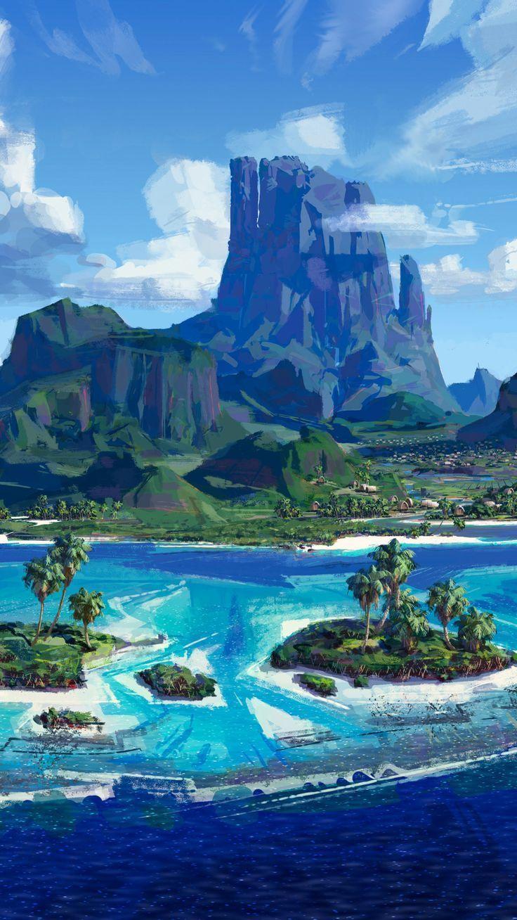736x1308 Misc #Moana Island #wallpaper::Click here to download moana