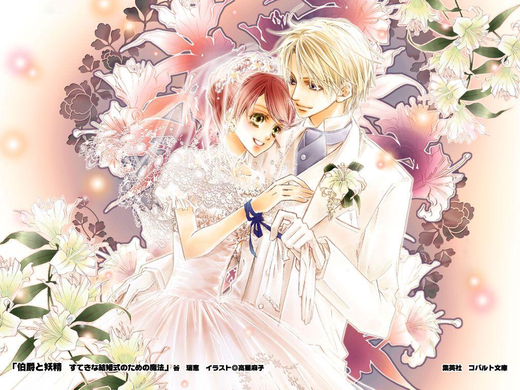 1024x768 edgar ashenbert hakushaku to yousei lydia carlton male wedding